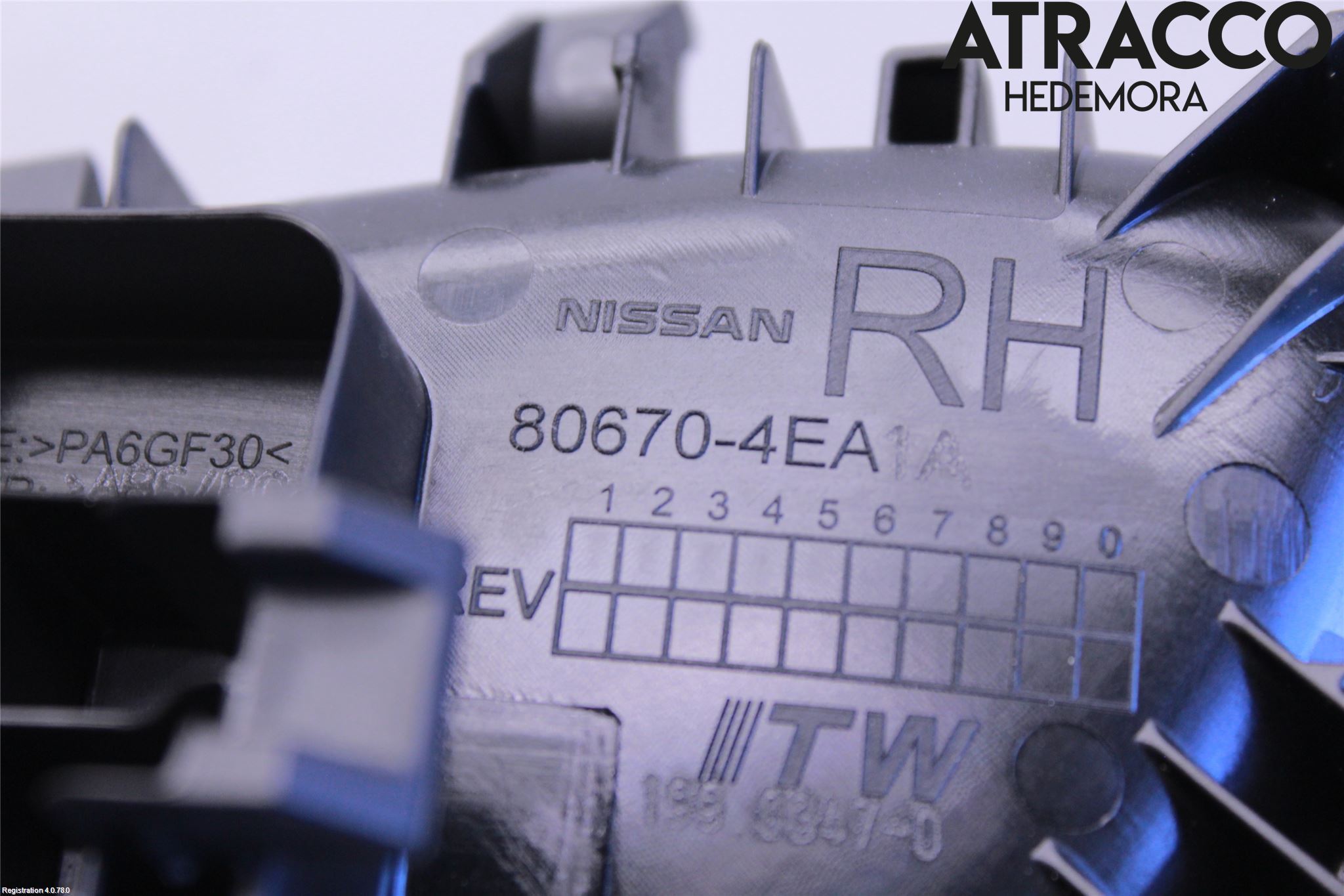 Nissan QASHQAI 17-21 Innr Dørhandtak H Indre