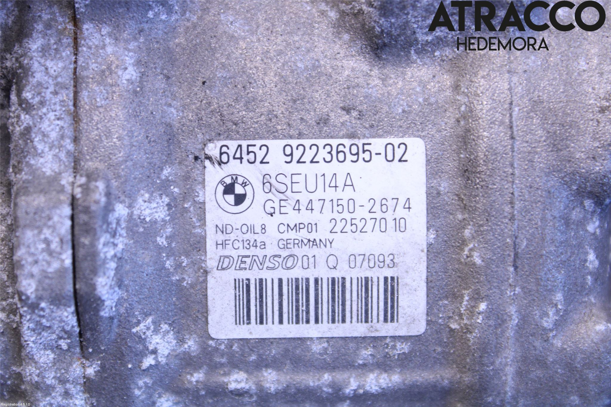 BMW 3 F30/F31/F80 12-19 Varme Ac Kompressor