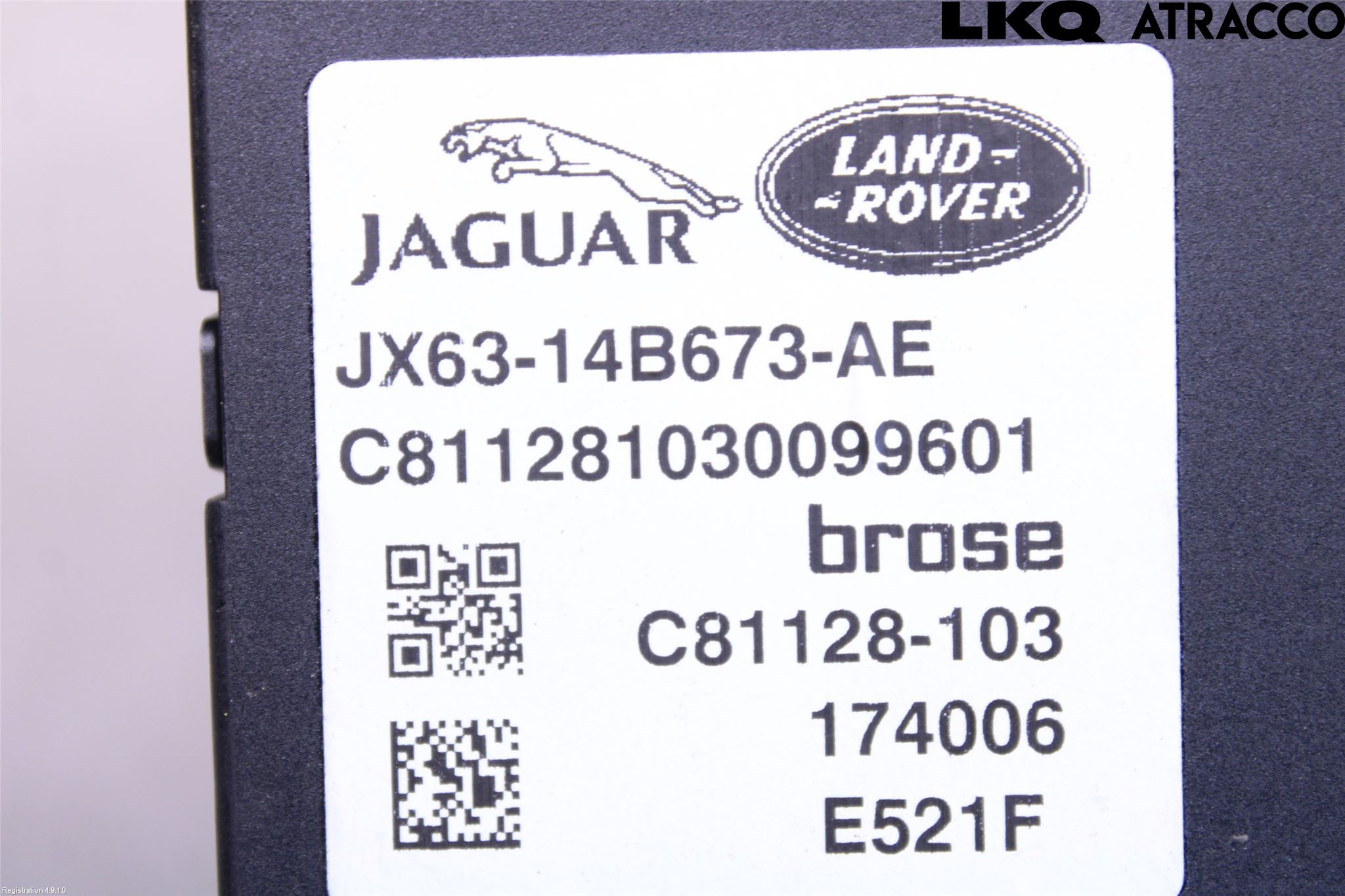 Jaguar XF (X260) 16-24 Styreenhet Bakluke