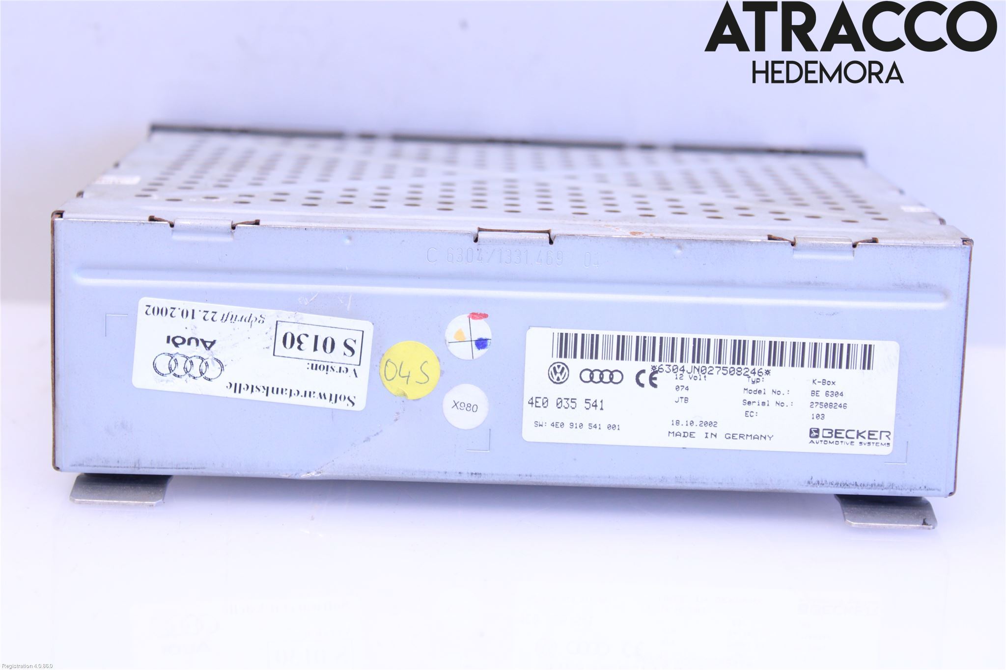 Audi A8/S8 4E  02-09 Stereo Forsterker
