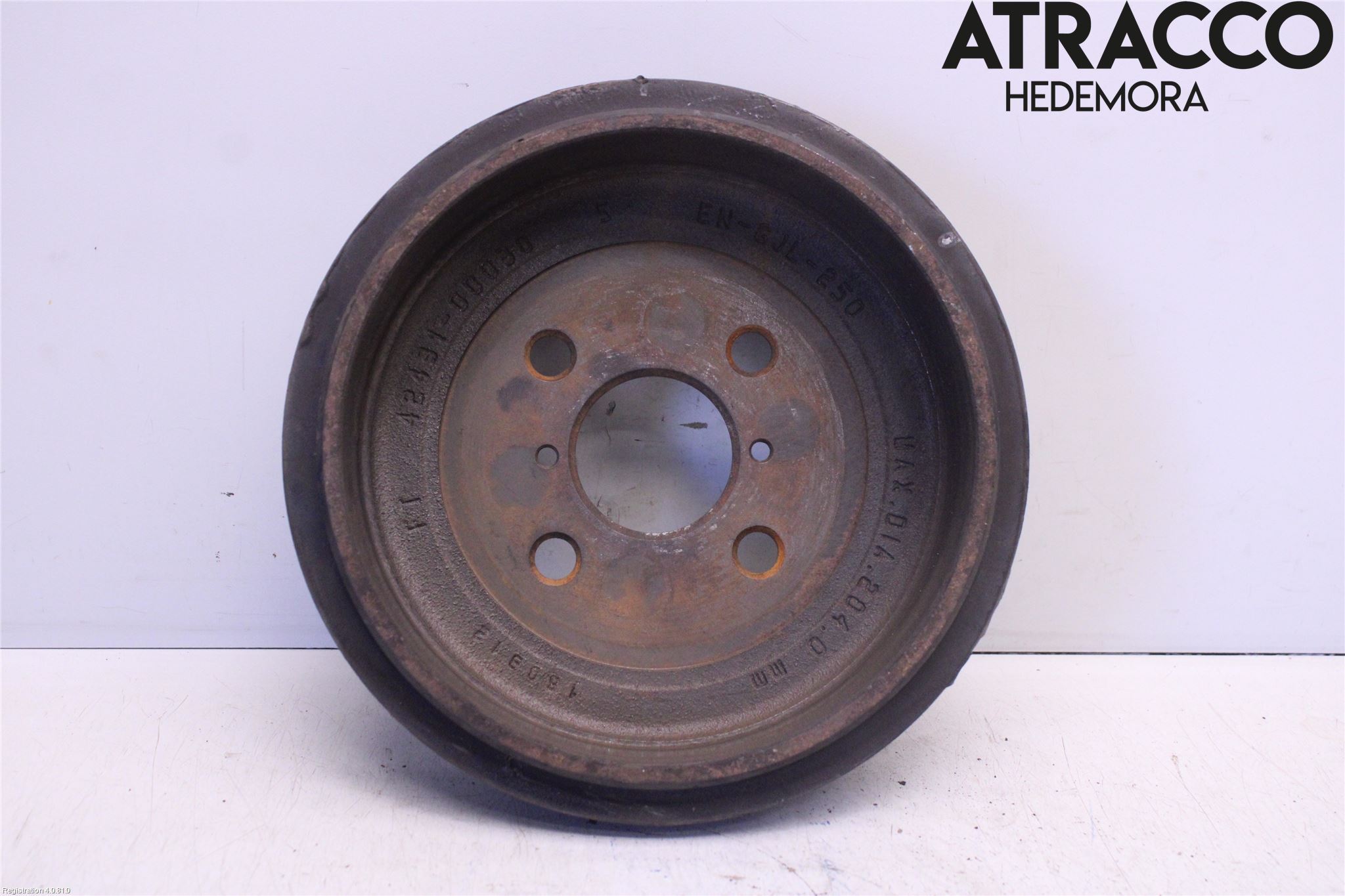 Toyota YARIS XP130 12-14 Bremsetrommel Bak