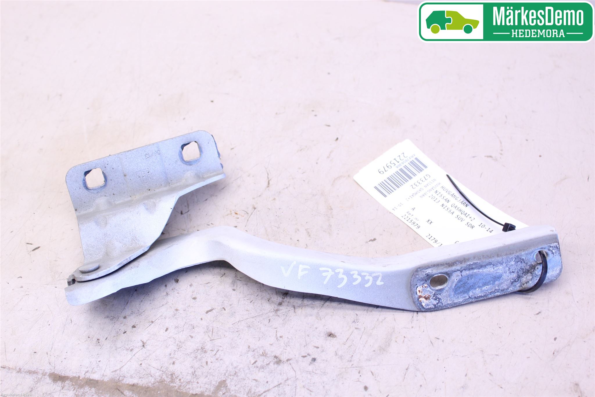 Nissan QASHQAI+2  10-14 Panser Hengsel - Hengsler