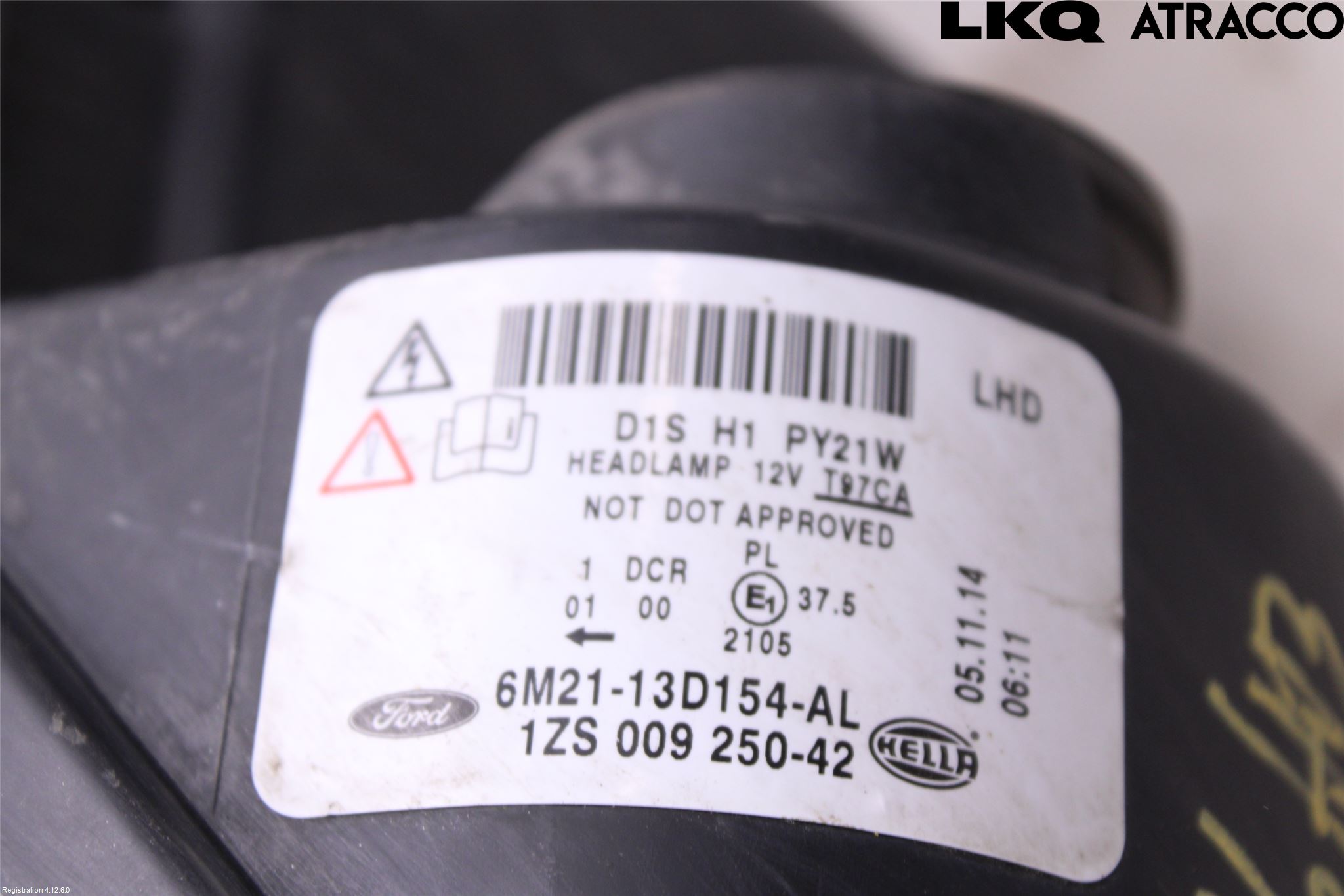 Ford S-MAX 06-15 Frontlykt Høyre
