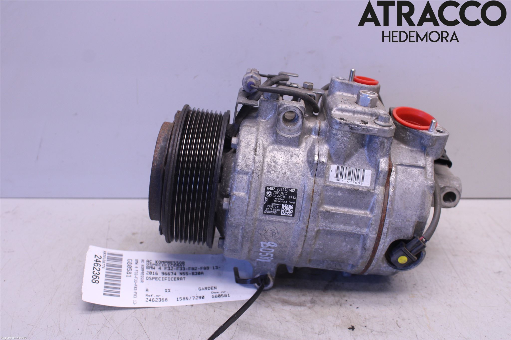 BMW 4 F32/F33/F82/F83 13-20 Varme Ac Kompressor