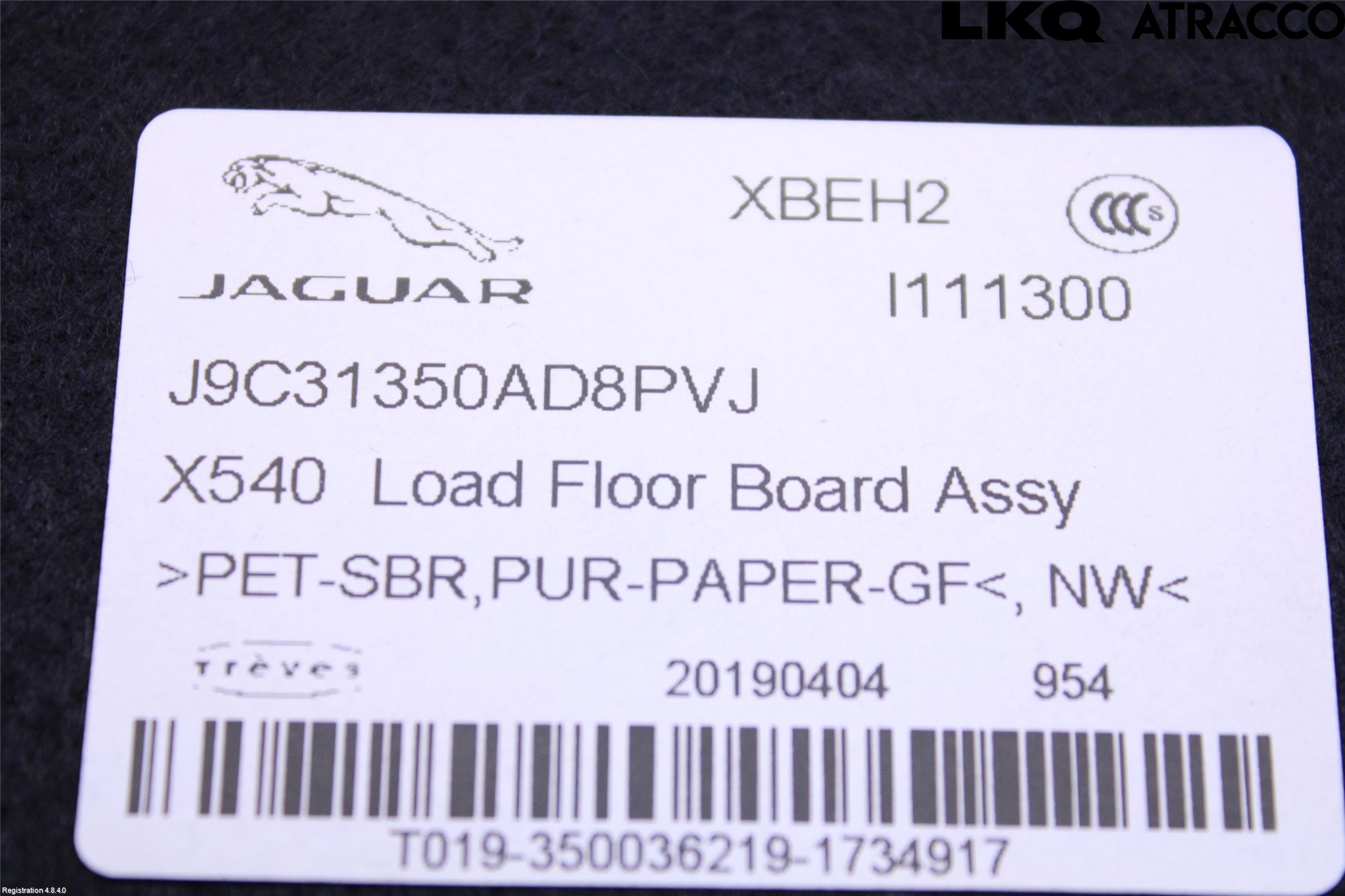 Jaguar E-PACE 17- Innr Bagasjeromkledsel