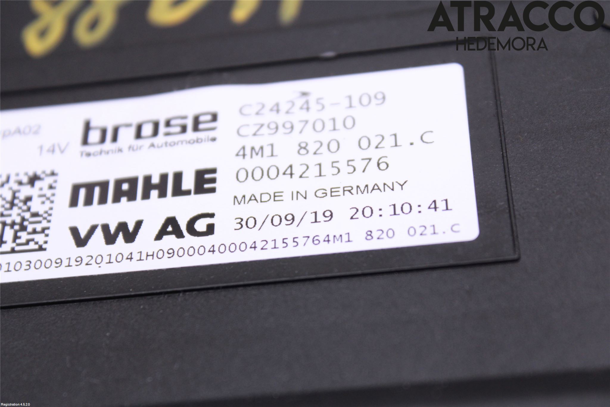 Audi A4/S4 B9 16-19 Varme Ac Varmeapparatvifte
