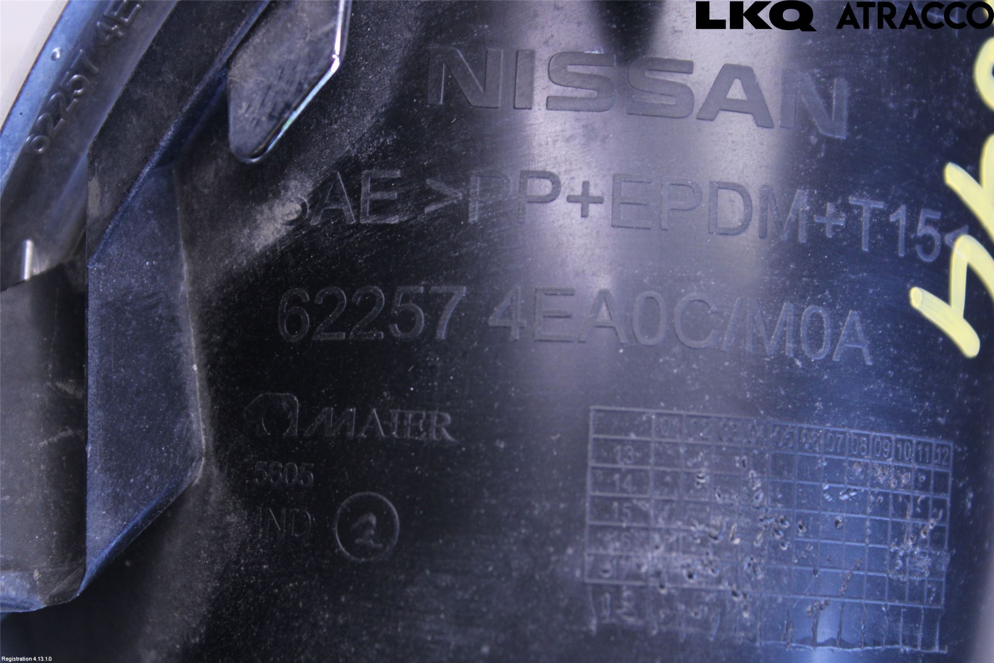 Nissan QASHQAI 14-17 Frontlykt Kurve-Tåkelys Ramme