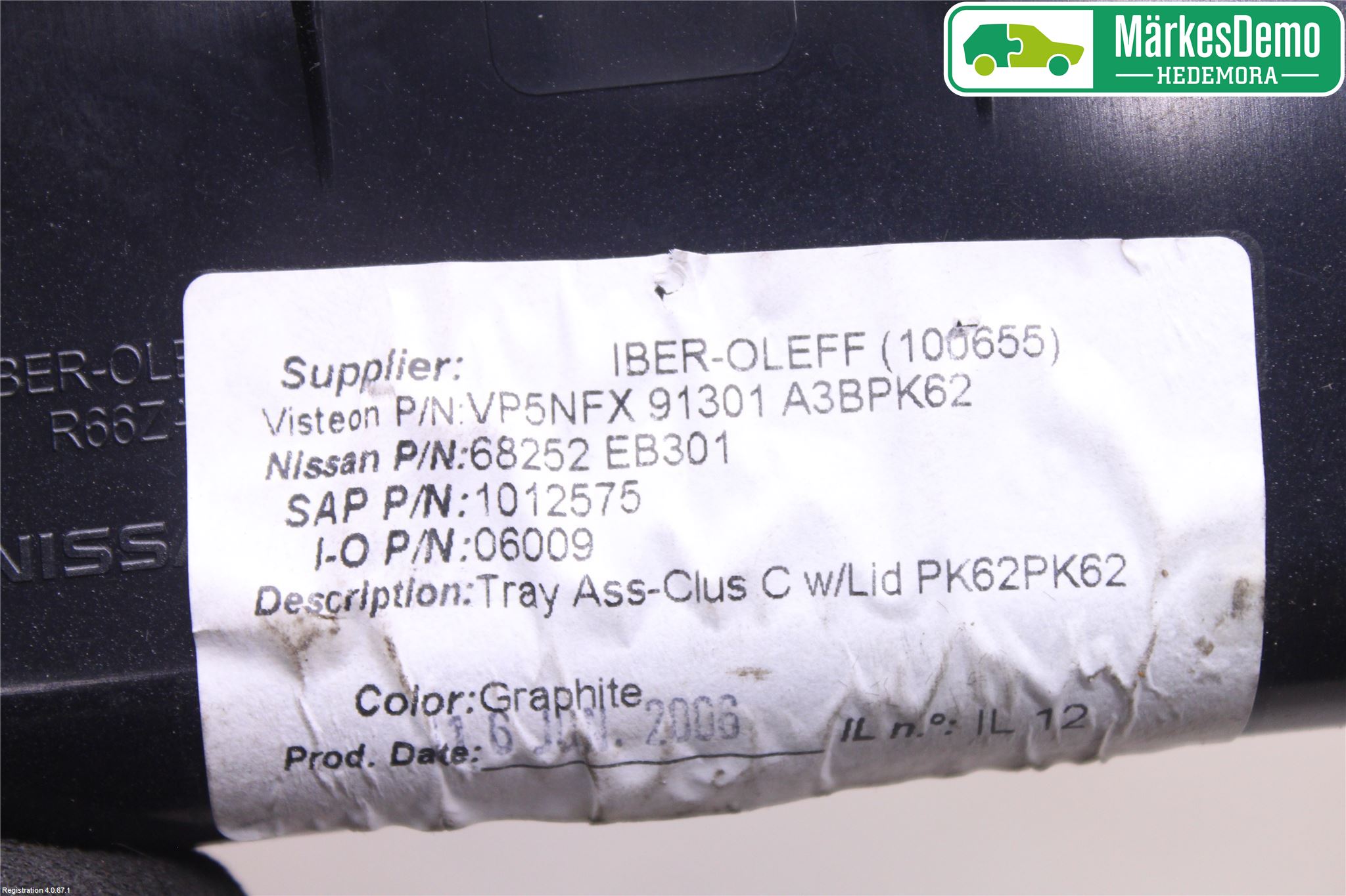Nissan PATHFINDER R51 05-12 Innr Oppbevaringsrom