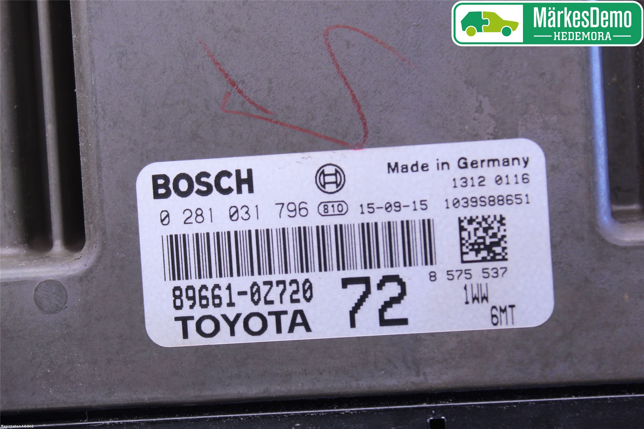 Toyota AURIS 13-19 Styreenhet Dieselpumpe