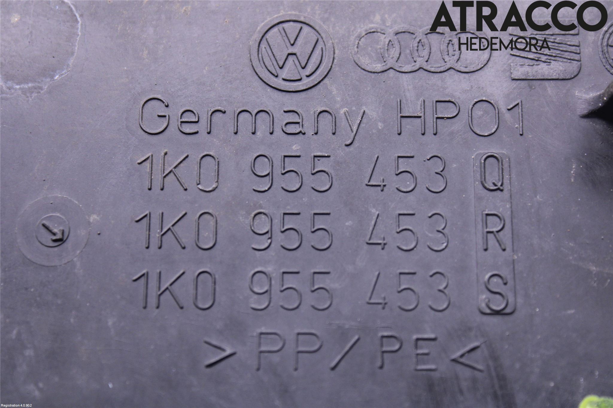 Volkswagen VW TOURAN 10-15 Spylerbeholder Frontrute-Lykte