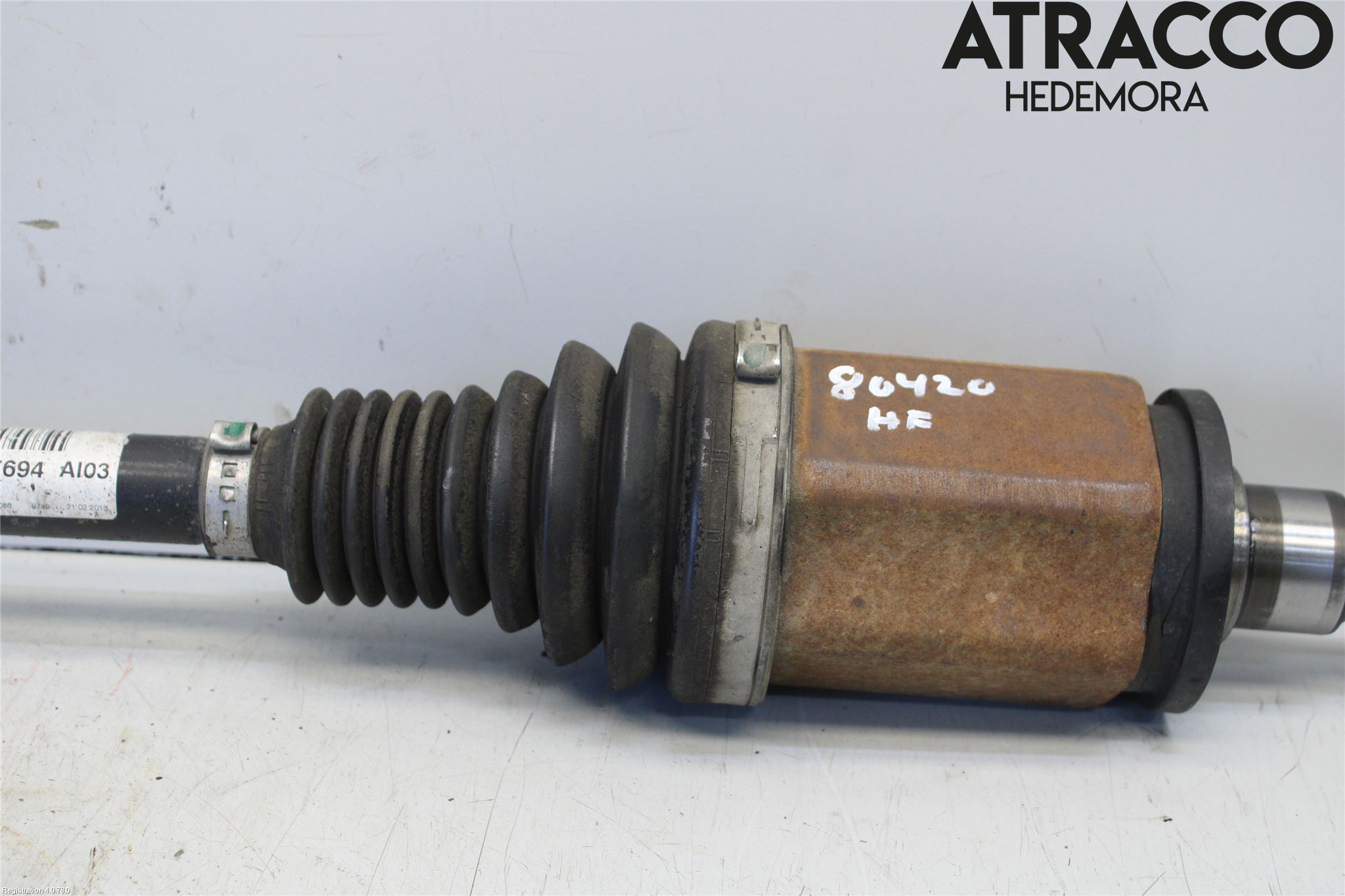 BMW 3 F30/F31/F80 12-19 Drivaksel Foran Kompl Høyre