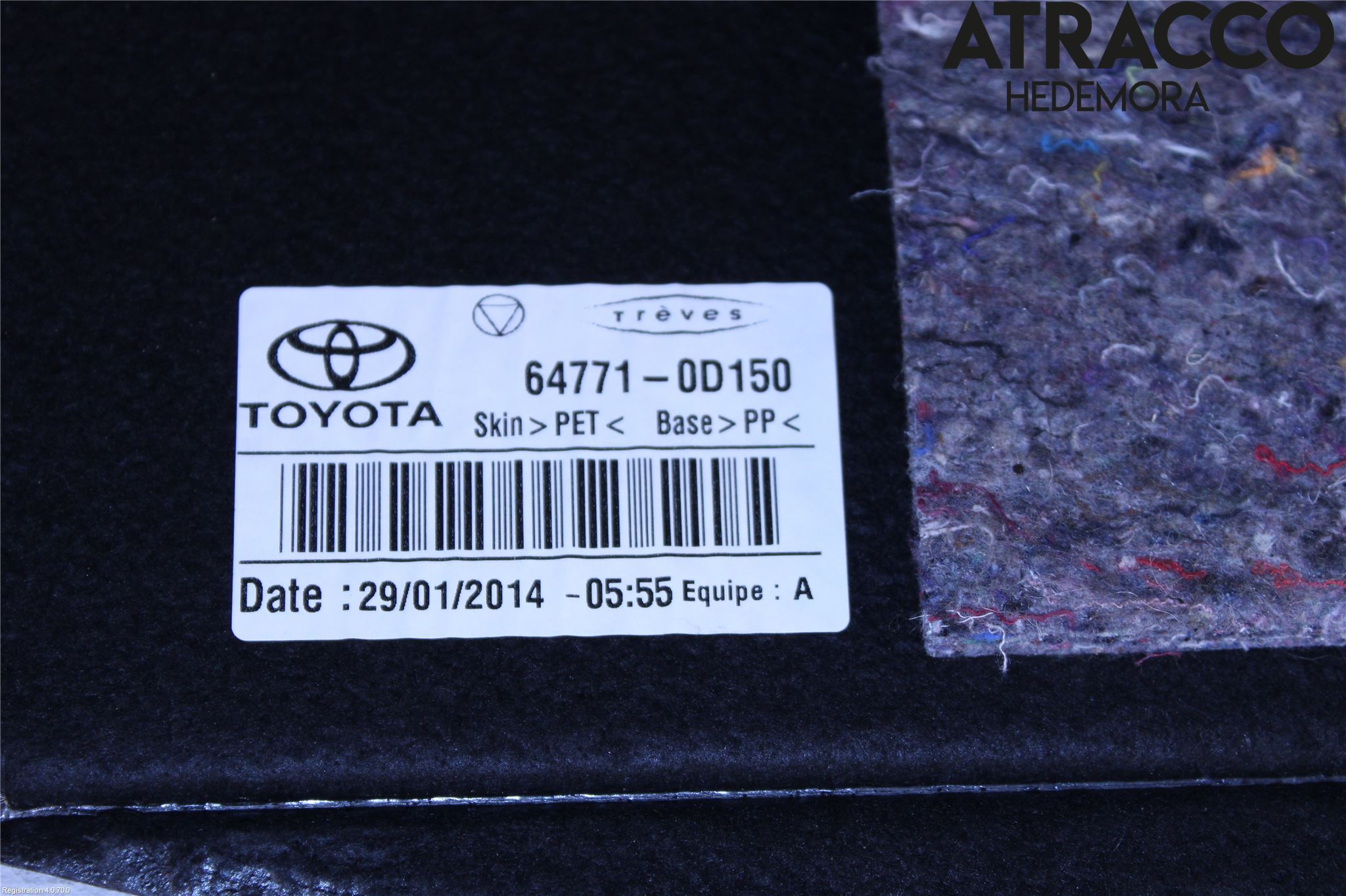 Toyota YARIS XP130 12-14 Bakluke Bun (Utgår 5023)