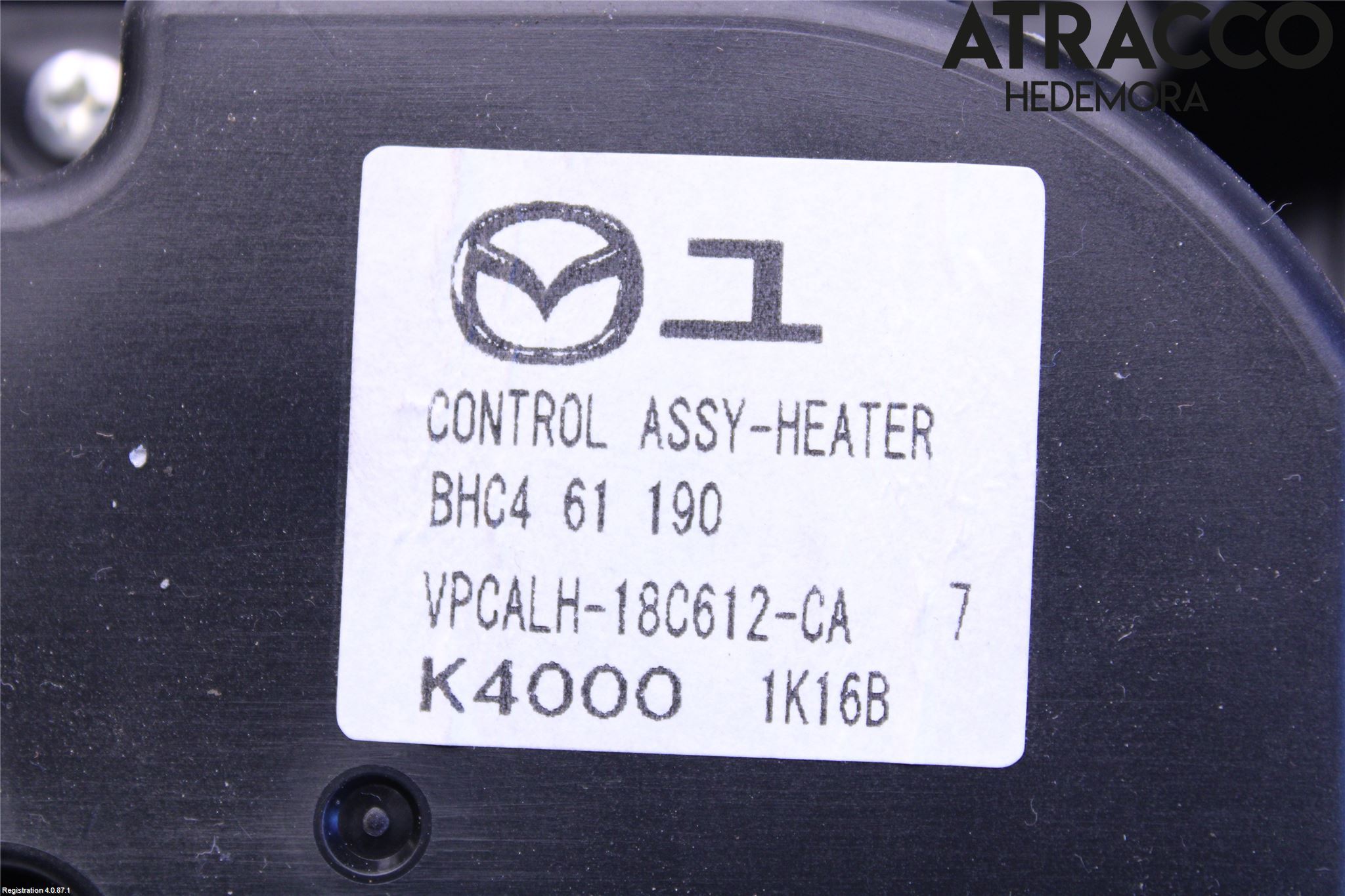 Mazda 3 II 09-13 Varme Ac Betjening-Display