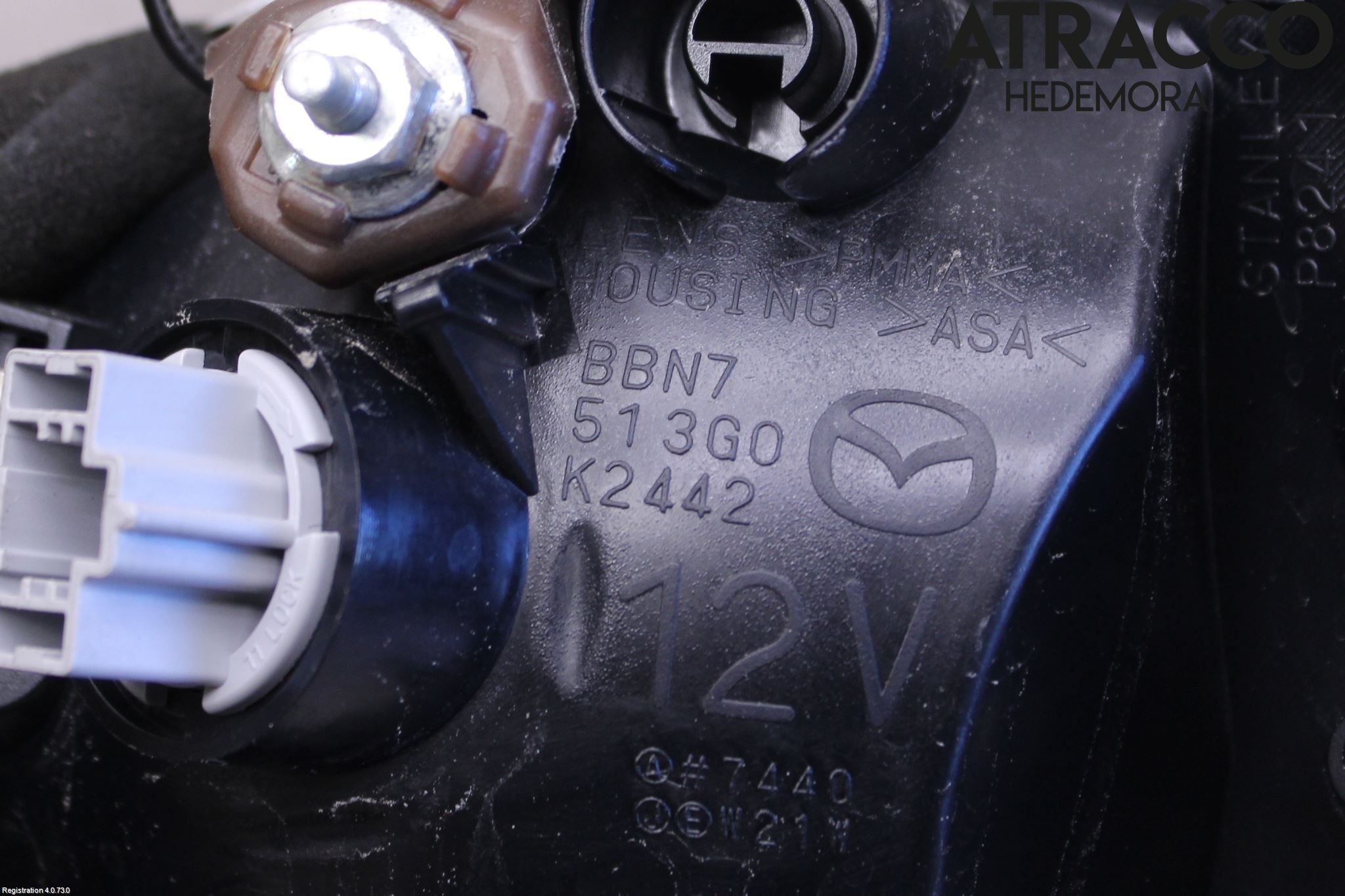 Mazda 3 II 09-13 Baklykt Venstre  På Luke(Indre