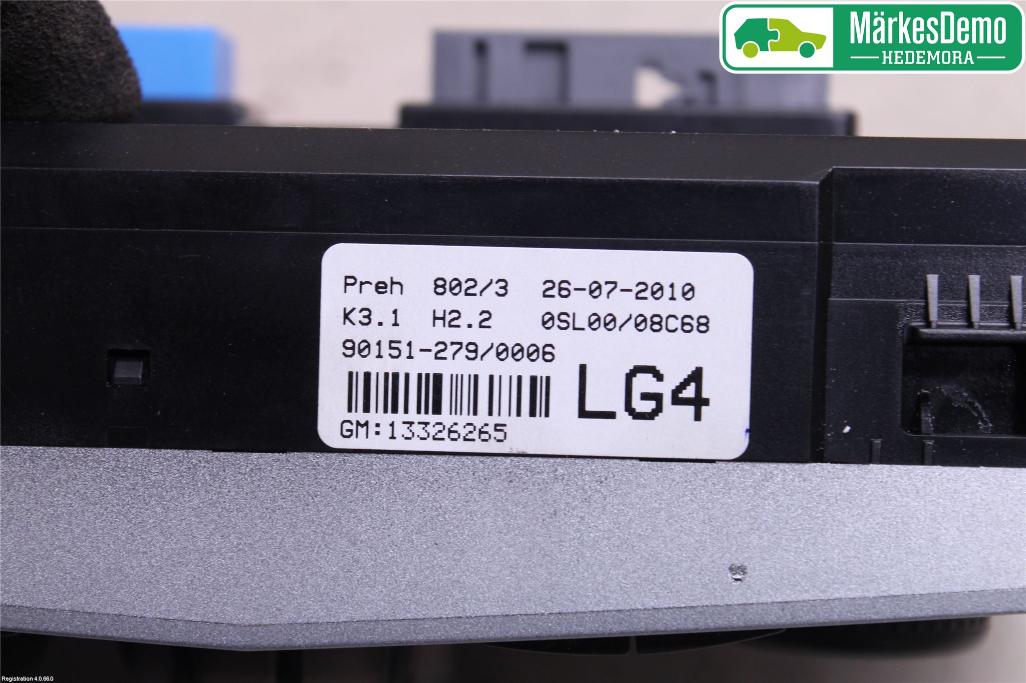 Opel CORSA D 07-14 Varme Ac Betjening-Display