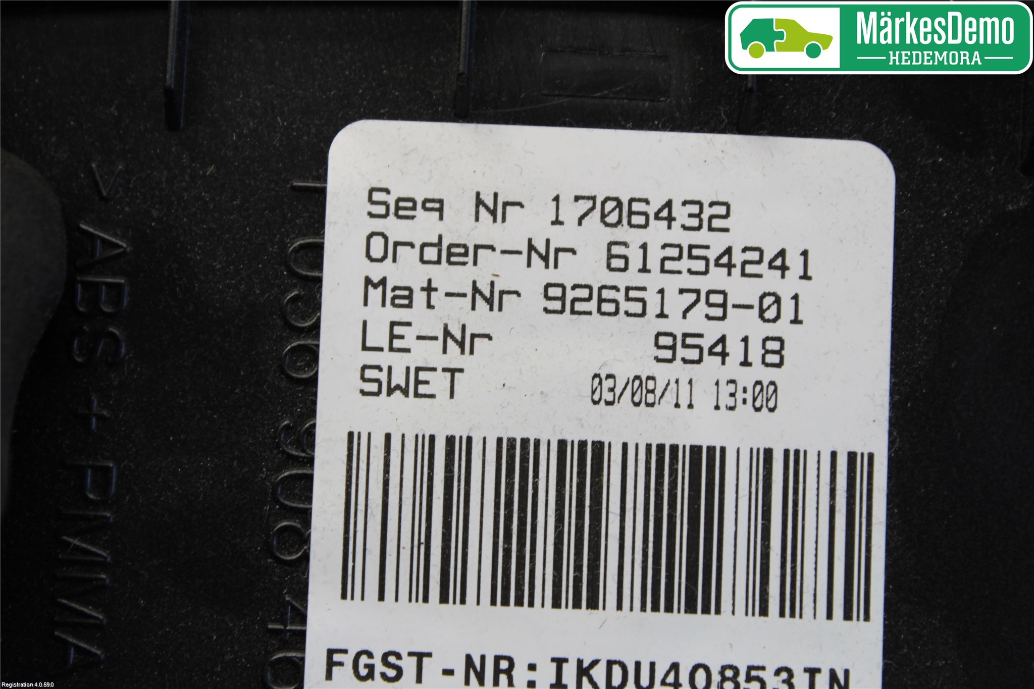 BMW 5 F10/F11/F18 09-17 Instr Kombinert