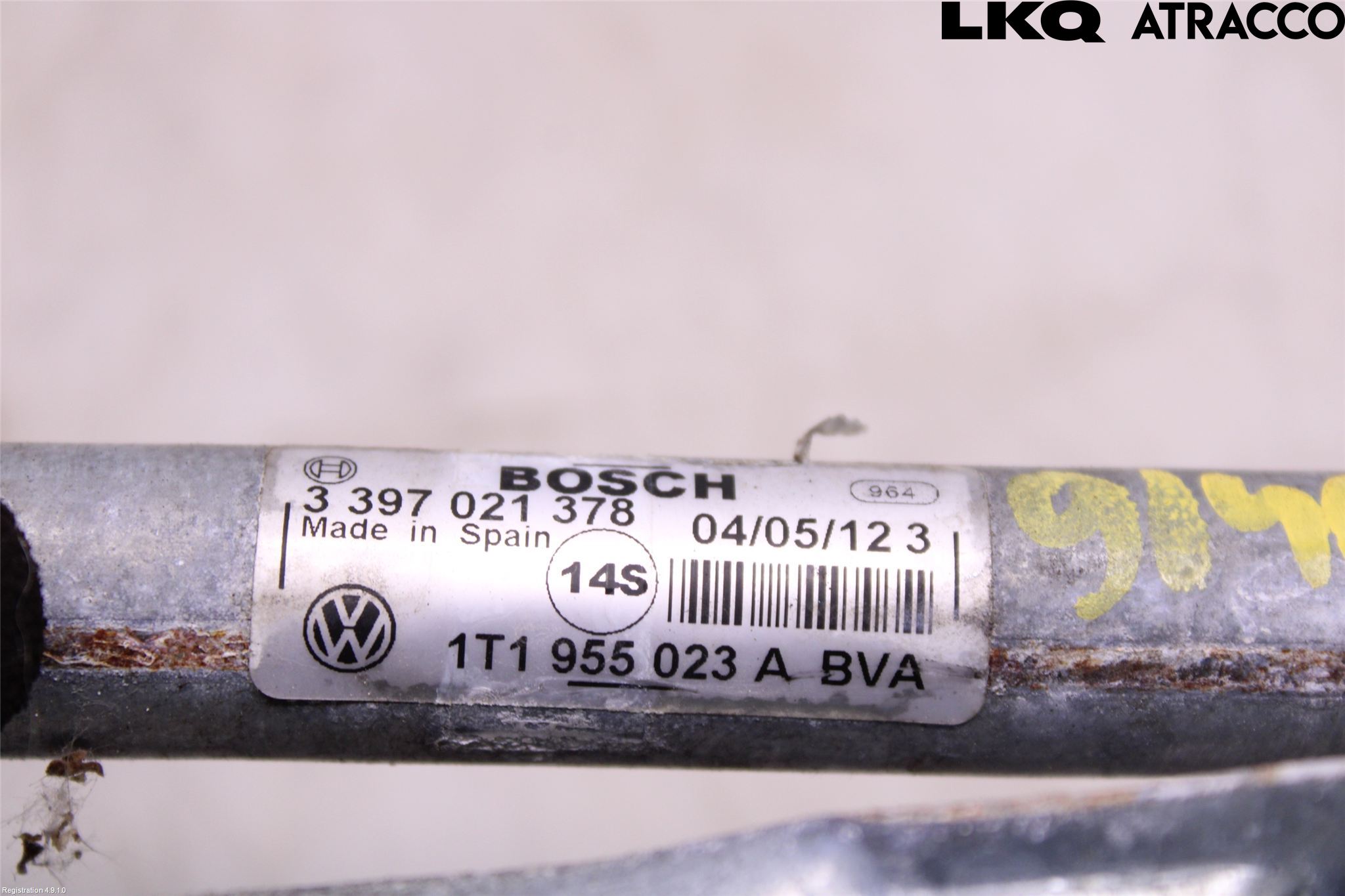 Volkswagen VW CADDY 11-15 Viskeroverføring Frontrute