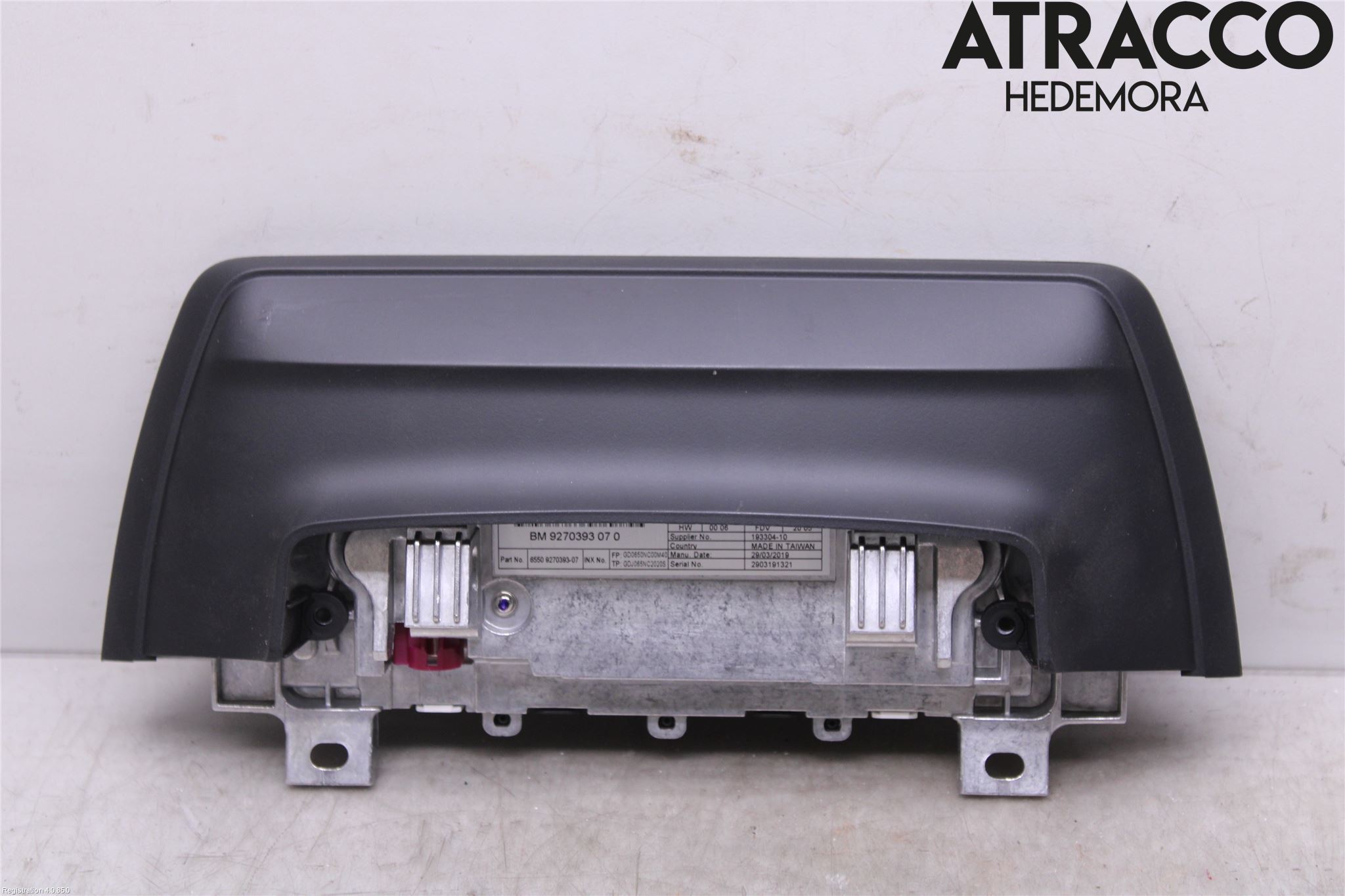BMW 3 F30/F31/F80 12-19 Instr Skjerm Dvd-Gps-Ac-Tlf
