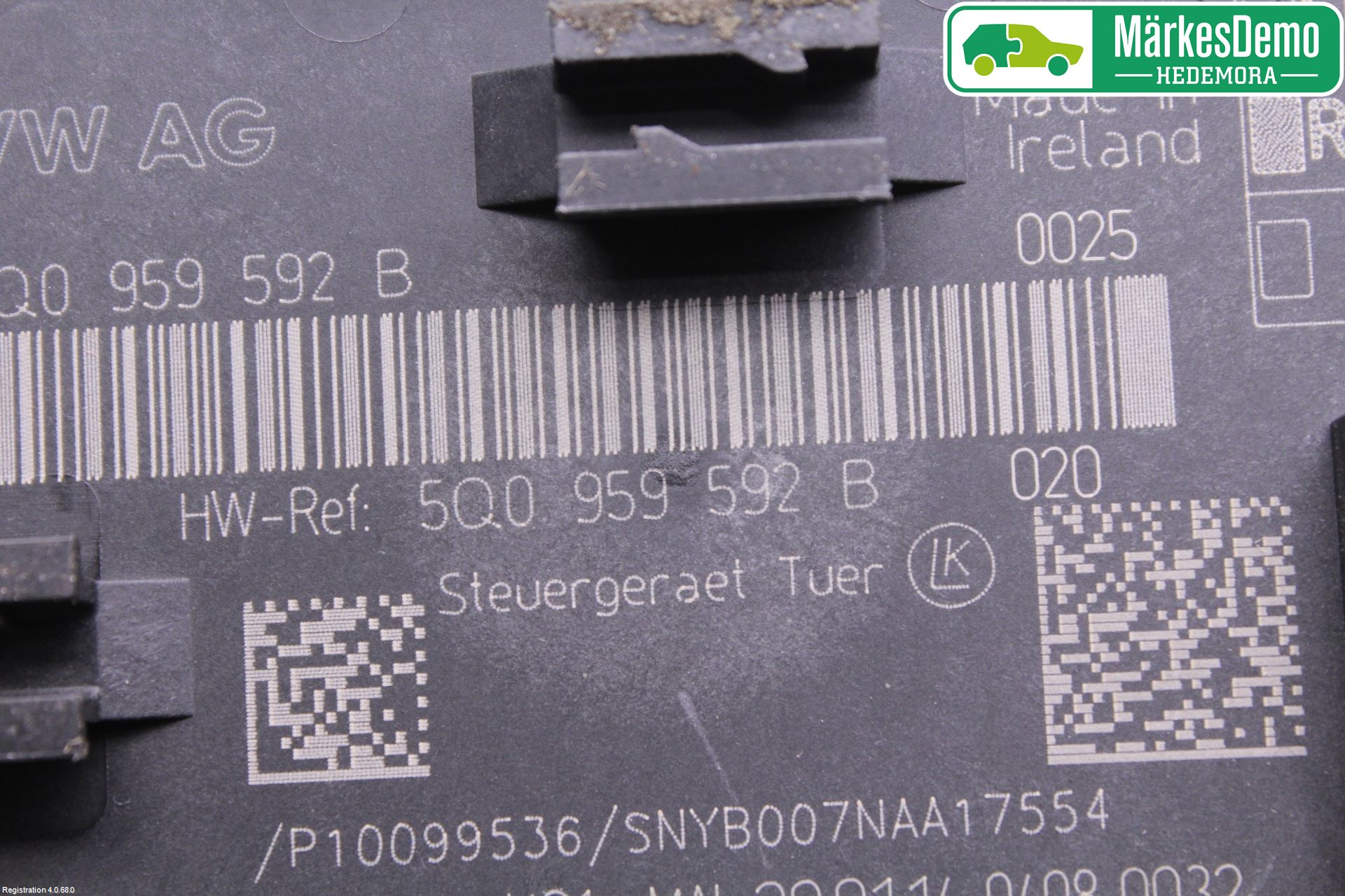 Audi A3/S3 8V 13-20 Styreenhet Dør