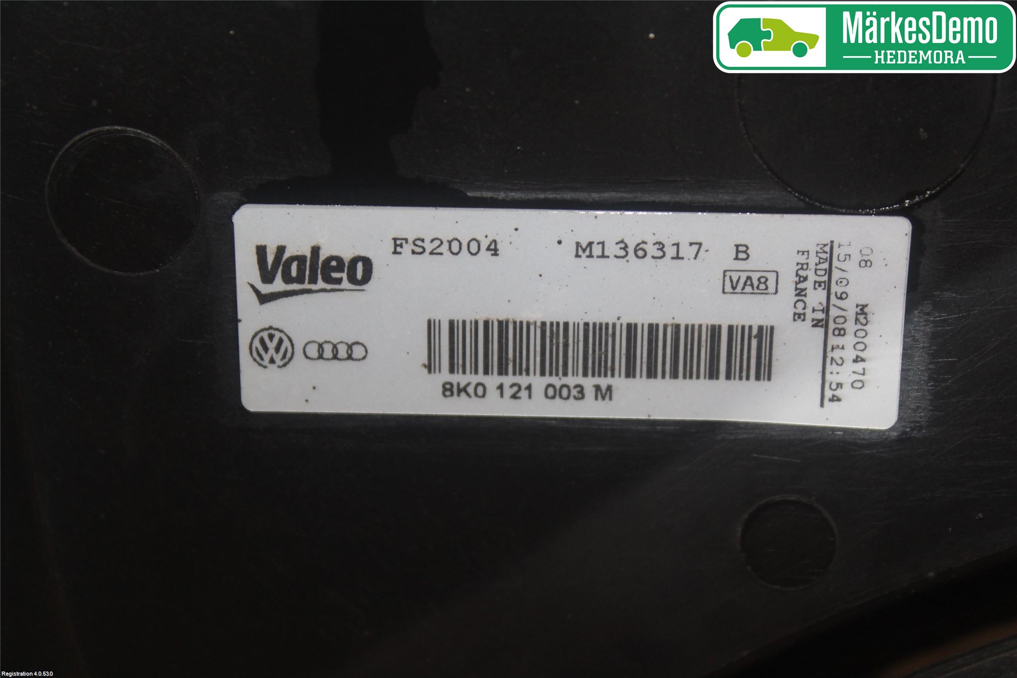 Audi A4/S4 08-11 Kjølevifte Elektrisk