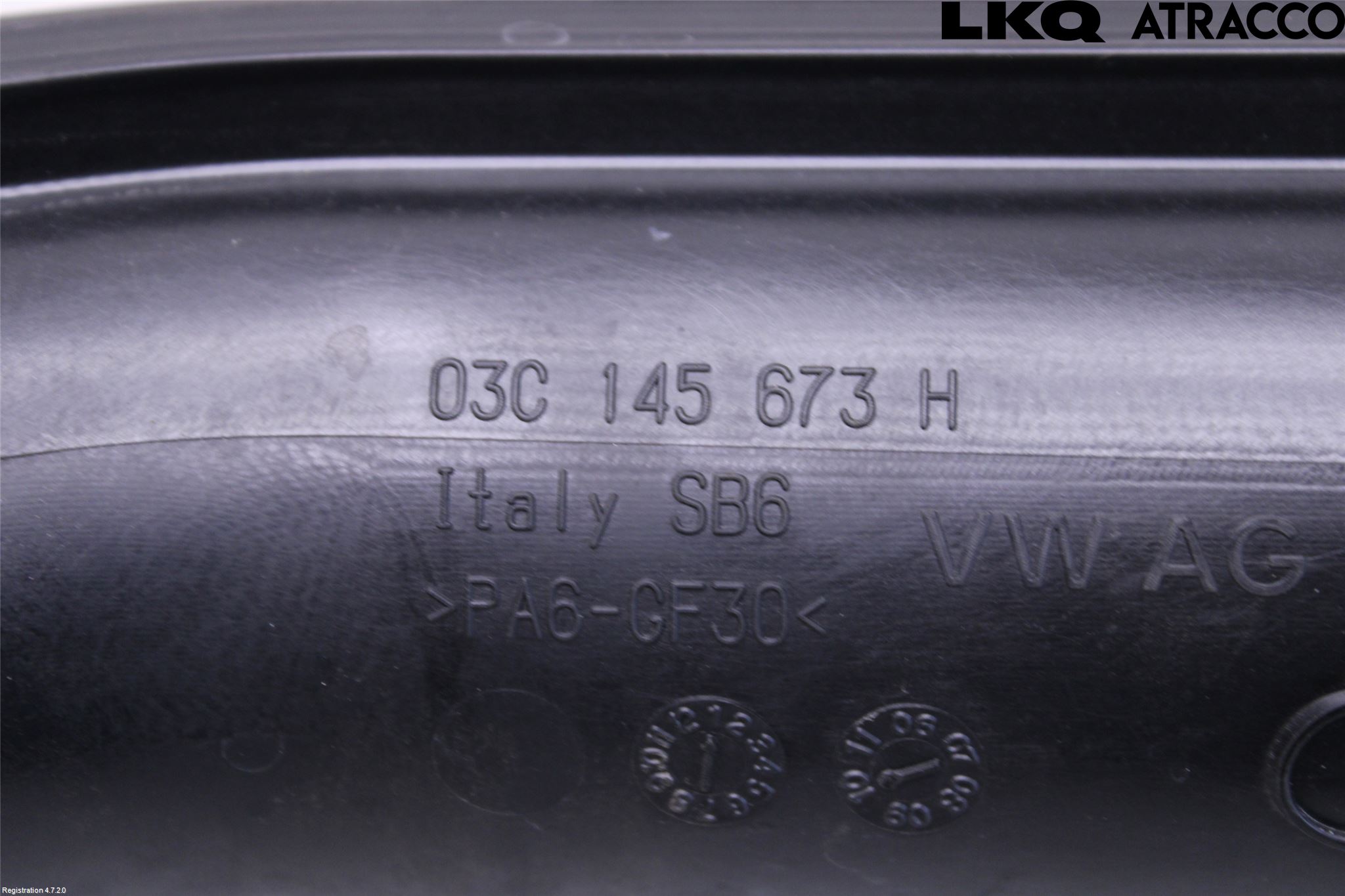 Volkswagen VW GOLF VI 09-13 Intercooler Rør-Slange