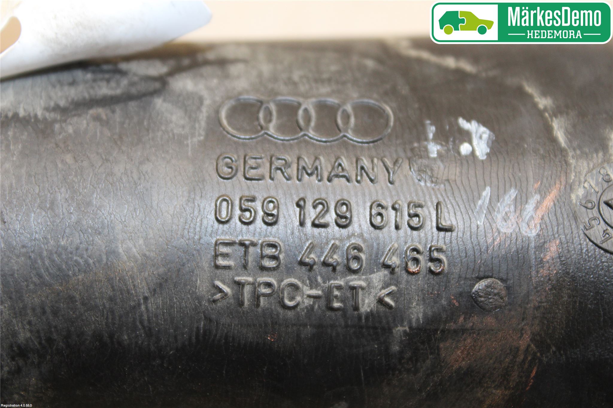 Audi A6/S6 4G 11-18 Inns Gummibelg - Slange