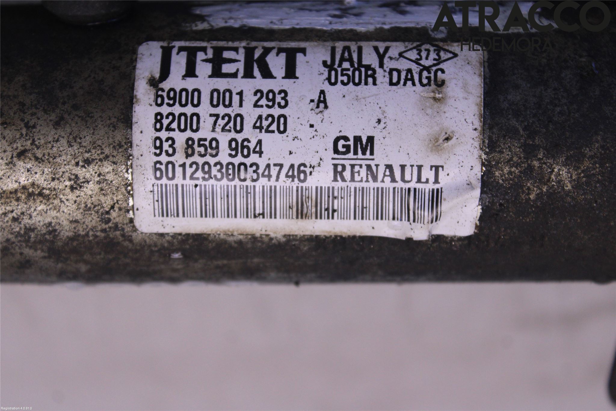 Opel VIVARO 01-14 Servo Snekke - Tannstang