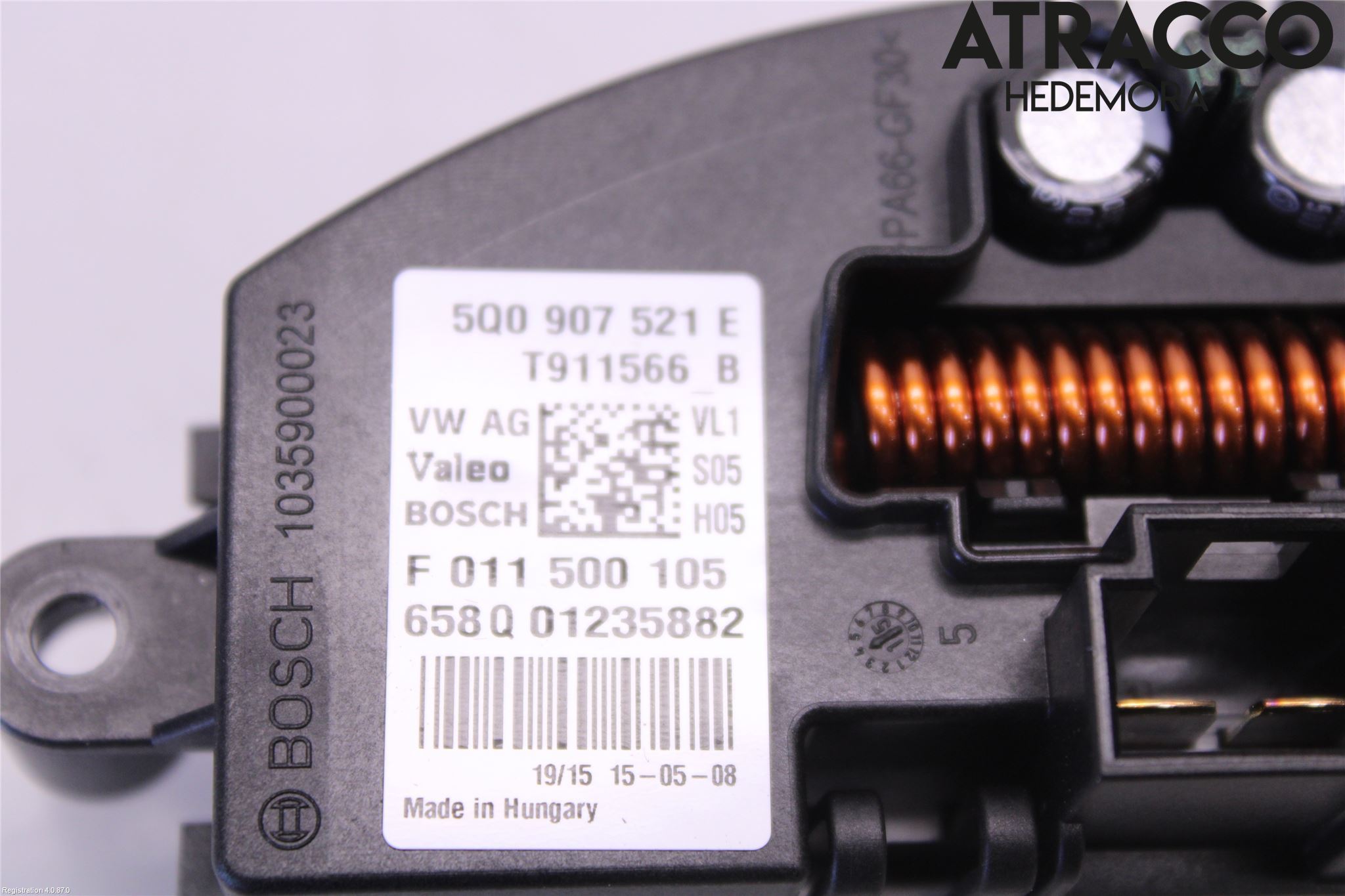 Audi A3/S3 8V 13-20 Varmeapparat Viftemotstand