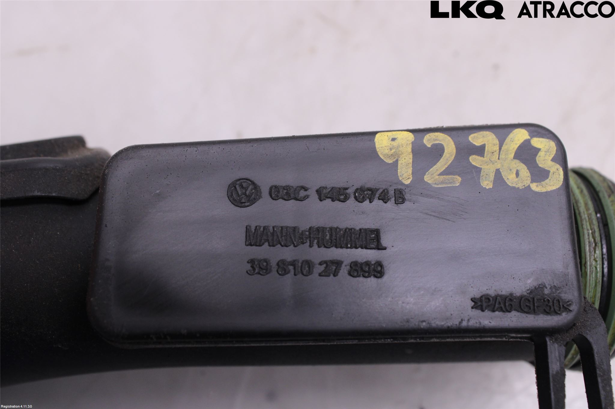 Volkswagen VW PASSAT 05-11 Intercooler Rør-Slange