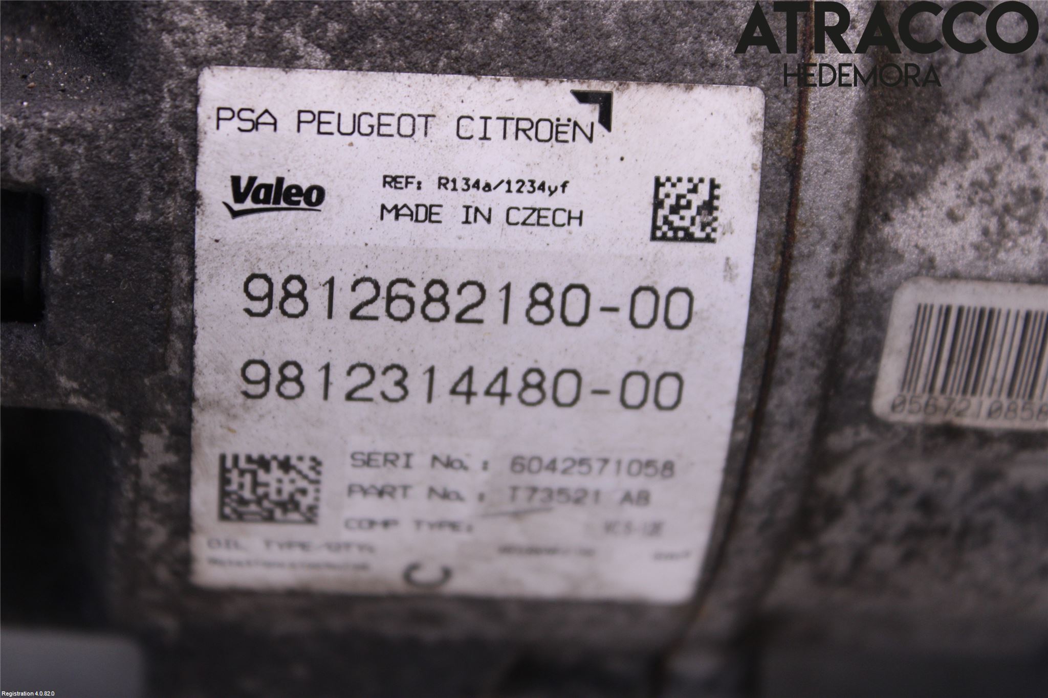 Peugeot 308 14-21 Varme Ac Kompressor