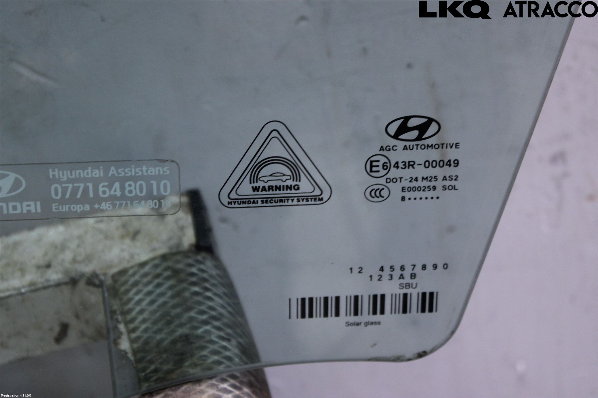 Hyundai TUCSON 05- Dørrute Foran Venstre 4 Dørs