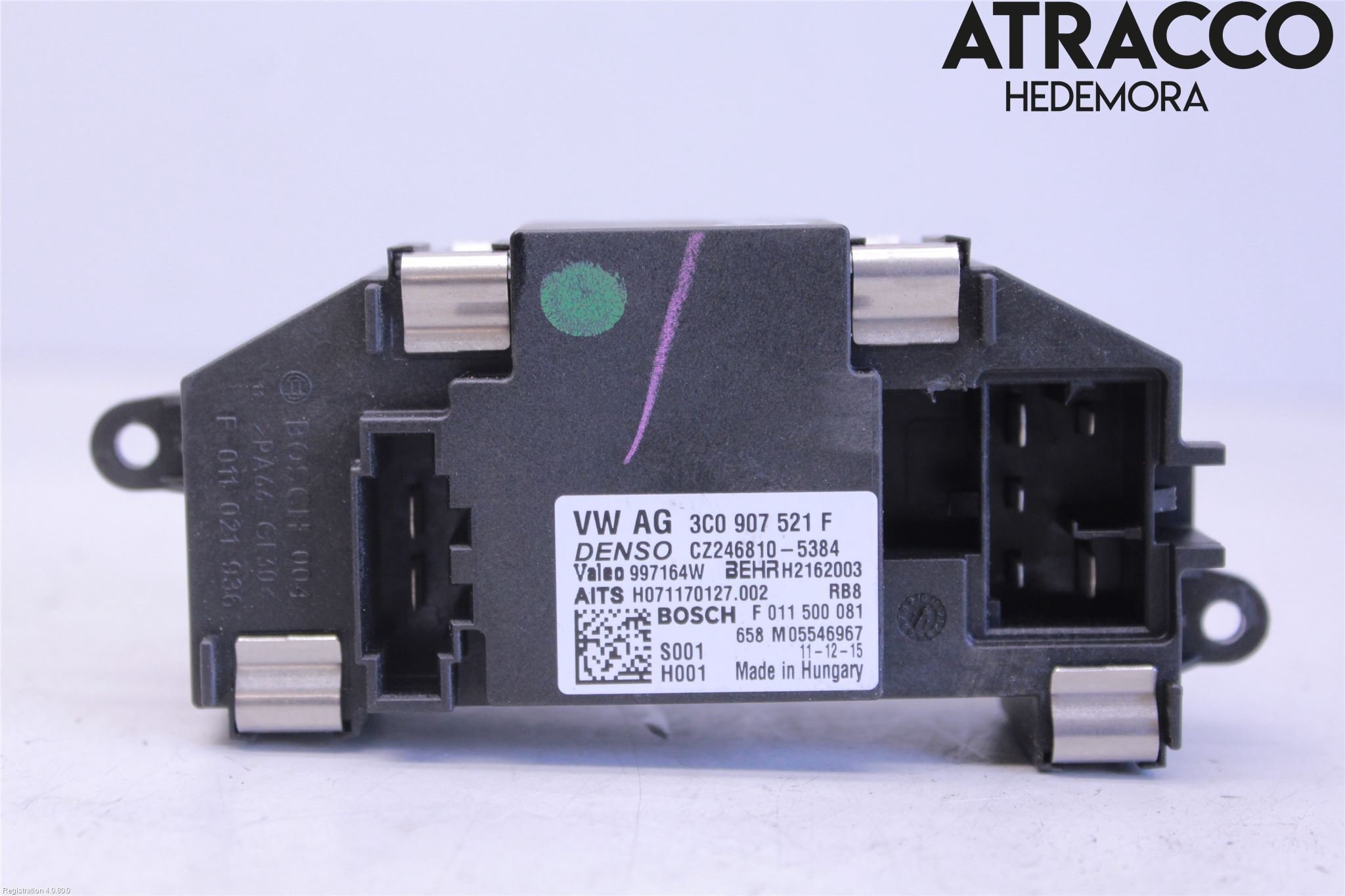 Volkswagen VW TIGUAN 07-16 Varmeapparat Viftemotstand