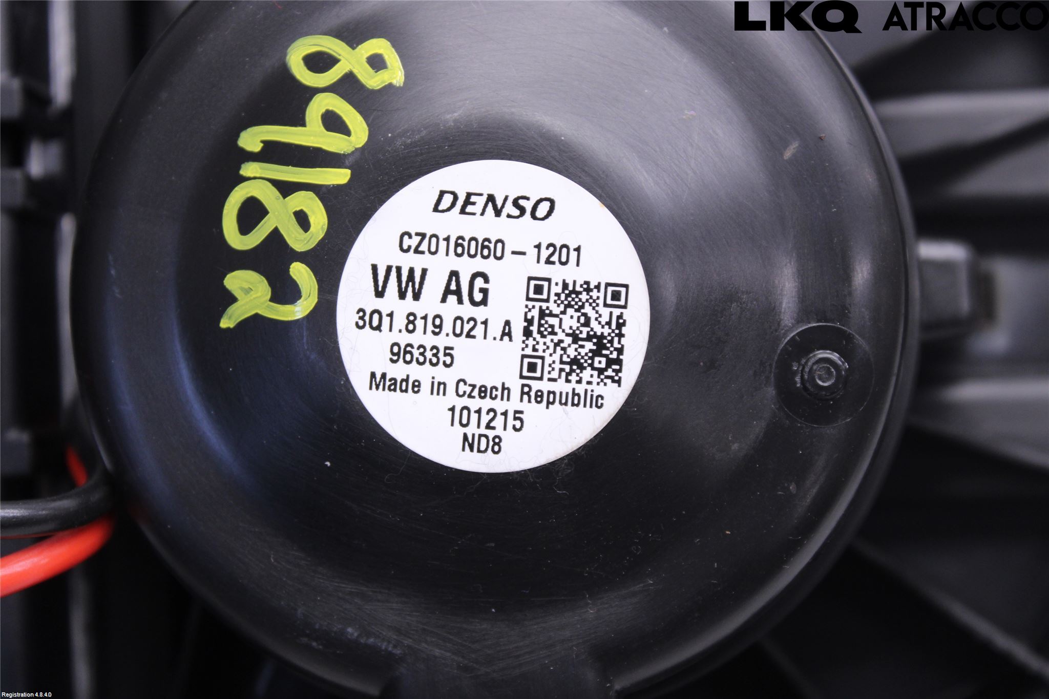 Volkswagen VW PASSAT 15-19 Varme Ac Varmeapparatvifte