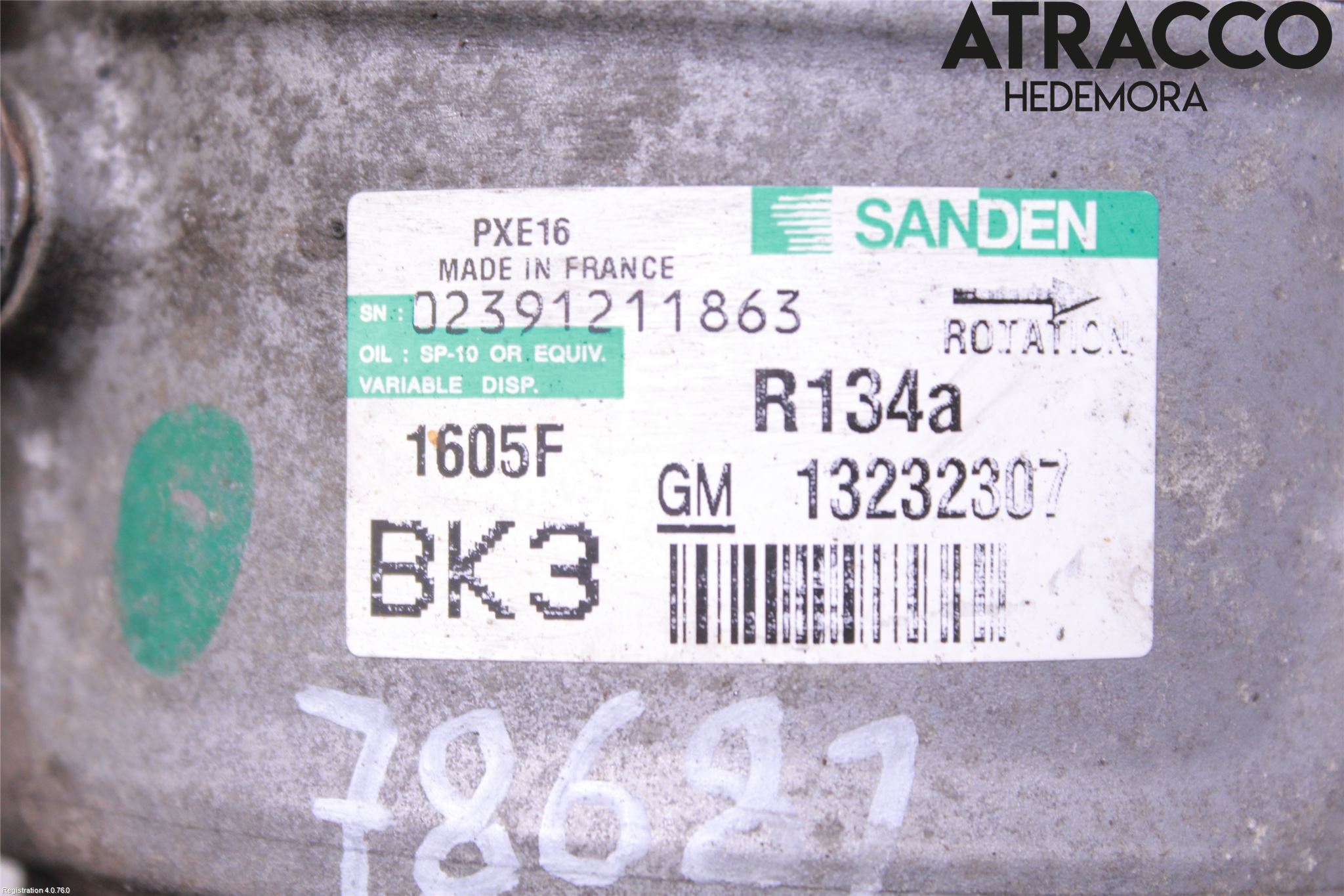 Opel INSIGNIA 09-16 Varme Ac Kompressor
