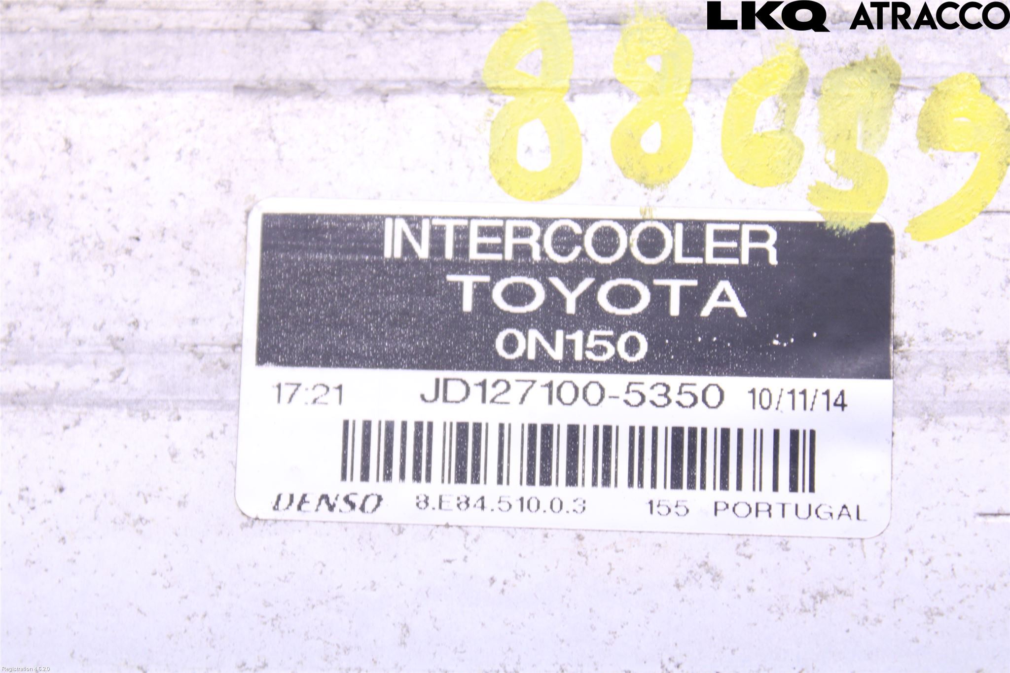 Toyota AURIS 10-12 Intercooler Radiator