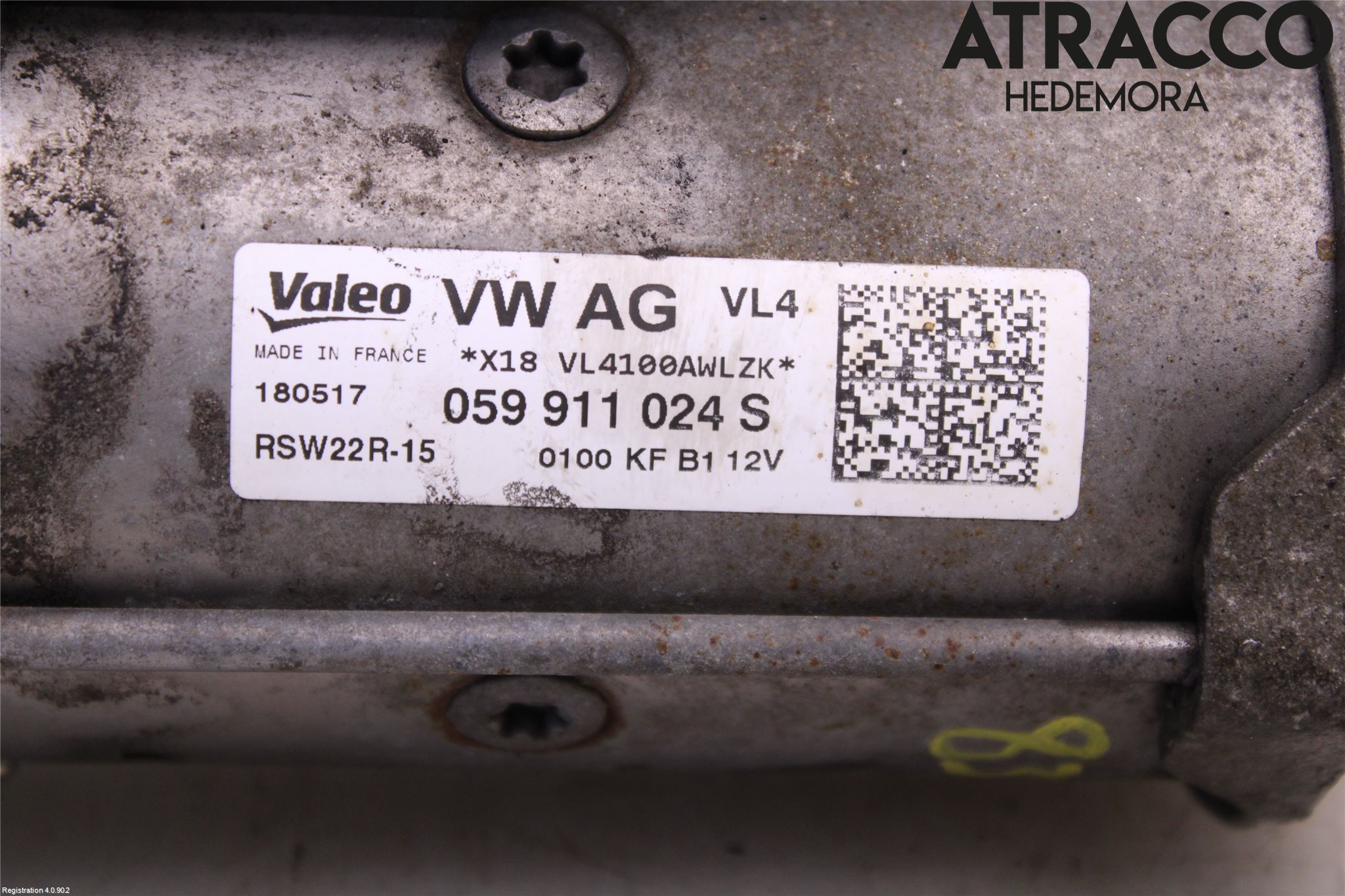 Volkswagen VW AMAROK 2H 10-22 Startmotor Diesel