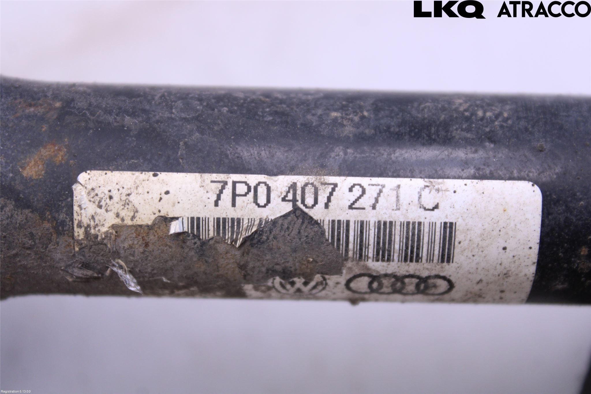 Volkswagen VW TOUAREG 7P 11-18 Drivaksel Foran Kompl Høyre