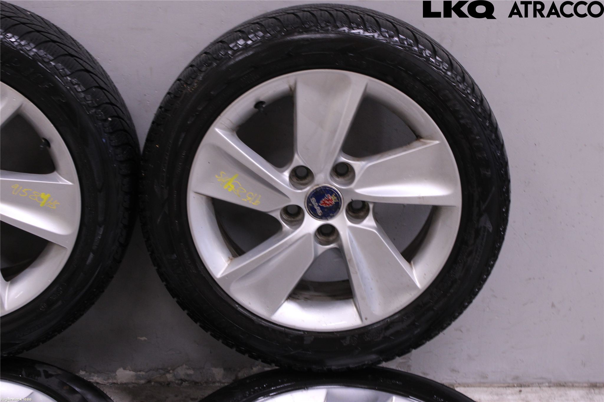 Saab 9-5 10-12 Dekk Vinter På Alu Felg 4Stk