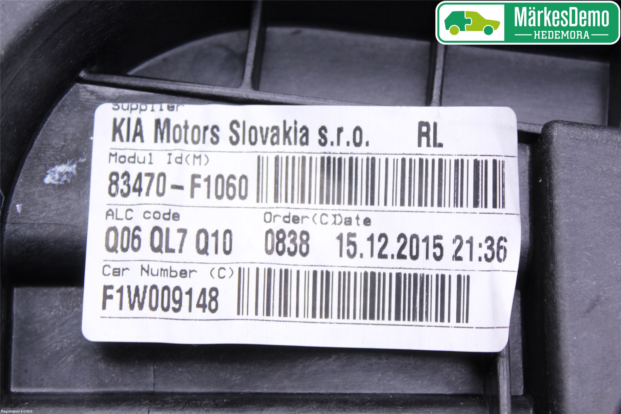 Kia SPORTAGE (QL) 16-21 Vindusheis El Komp