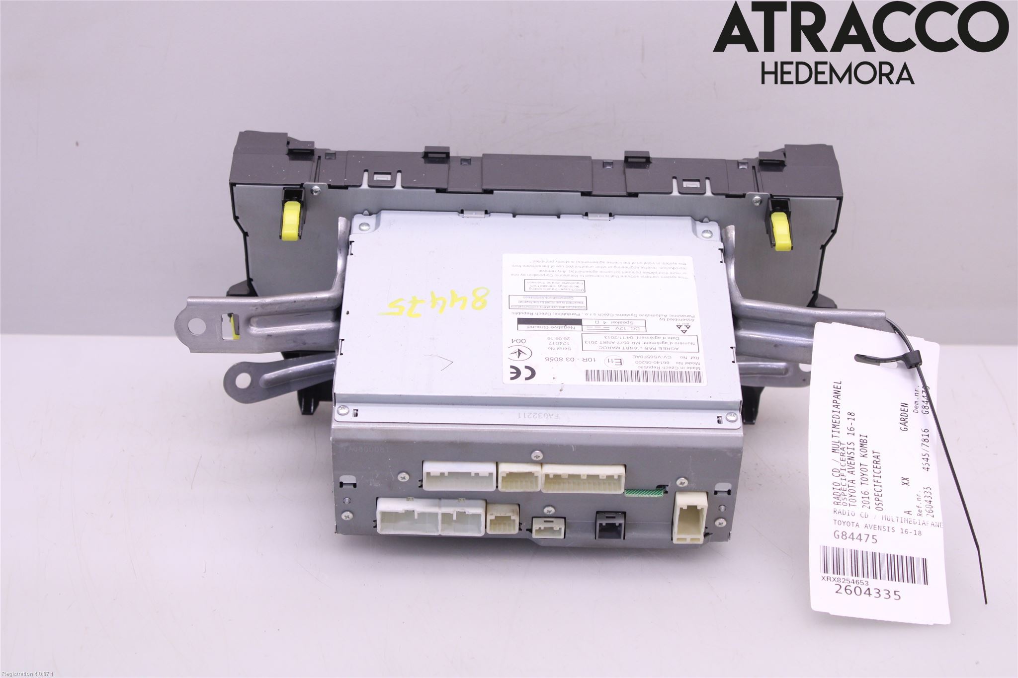 Toyota AVENSIS 16-18 Stereo Radio Med Cd