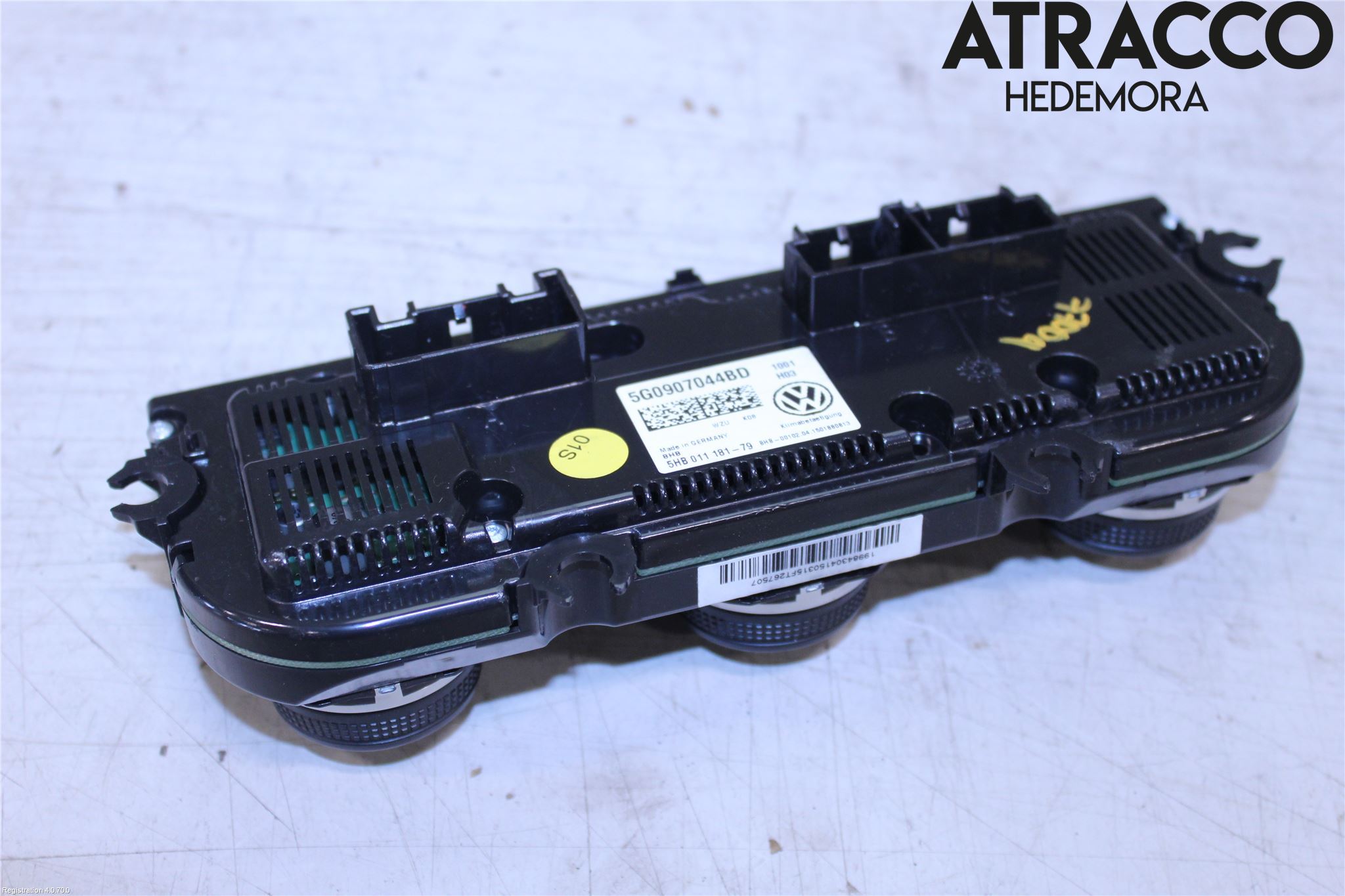 Volkswagen VW GOLF / E-GOLF VII 13-20 Varme Ac Betjening-Display