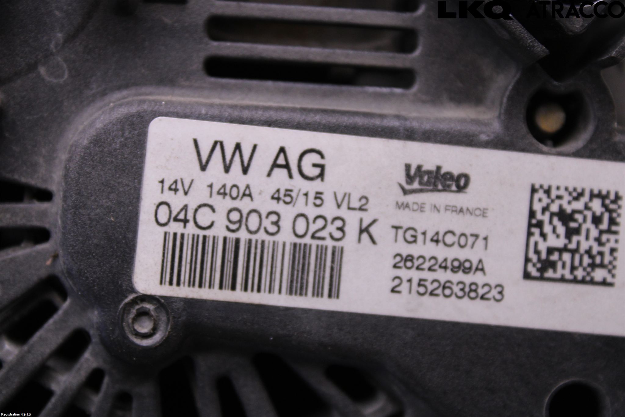 Volkswagen VW GOLF SPORTSVAN 15-20 Dynamo