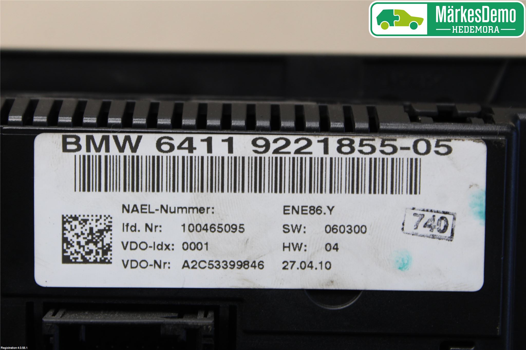 BMW 3 E92/93 Coupé/Cab 05-14 Varme Ac Betjening-Display