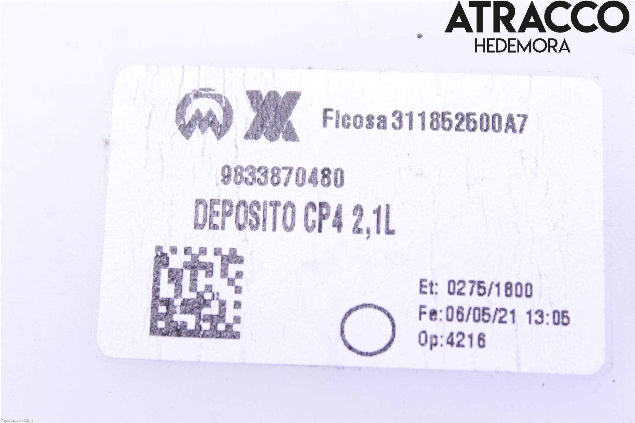 Citroen C4/E-C4 C4X/E-C4X III 21- Spylerbeholder Frontrute-Lykte