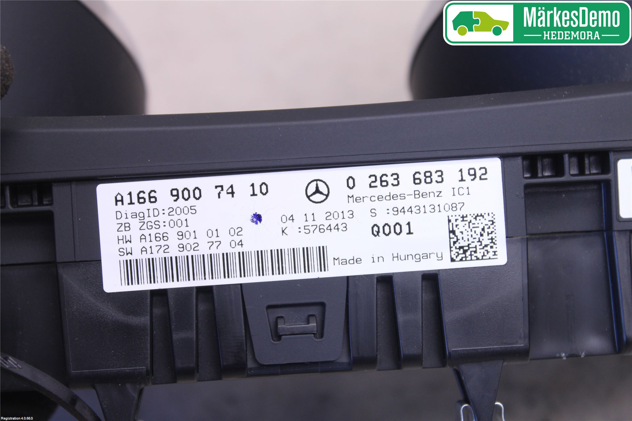Mercedes-Benz MB GL/GLS-KLASS (X166) 12-19 Instr Kombinert