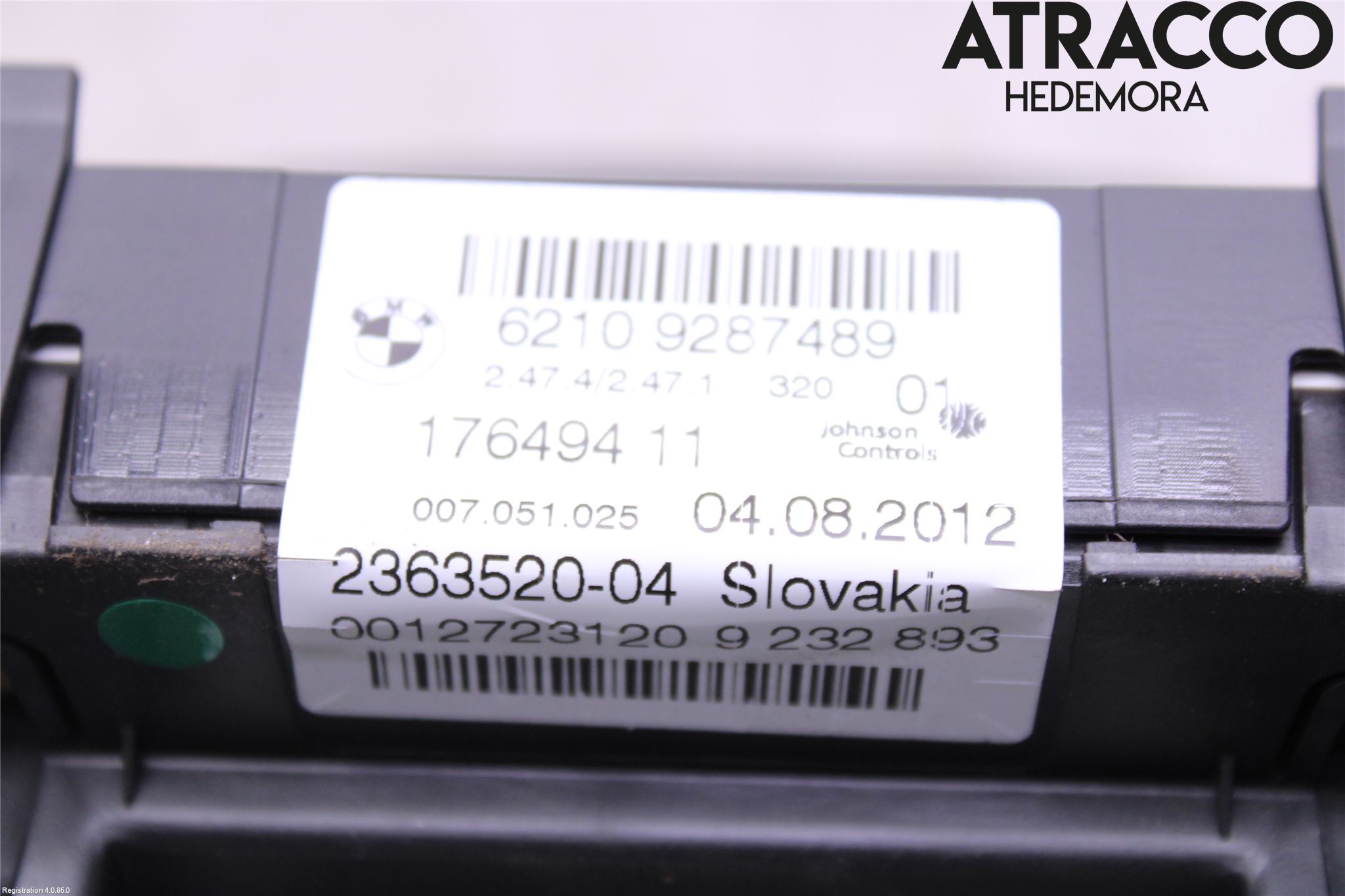 BMW 3 F30/F31/F80 12-19 Instr Kombinert