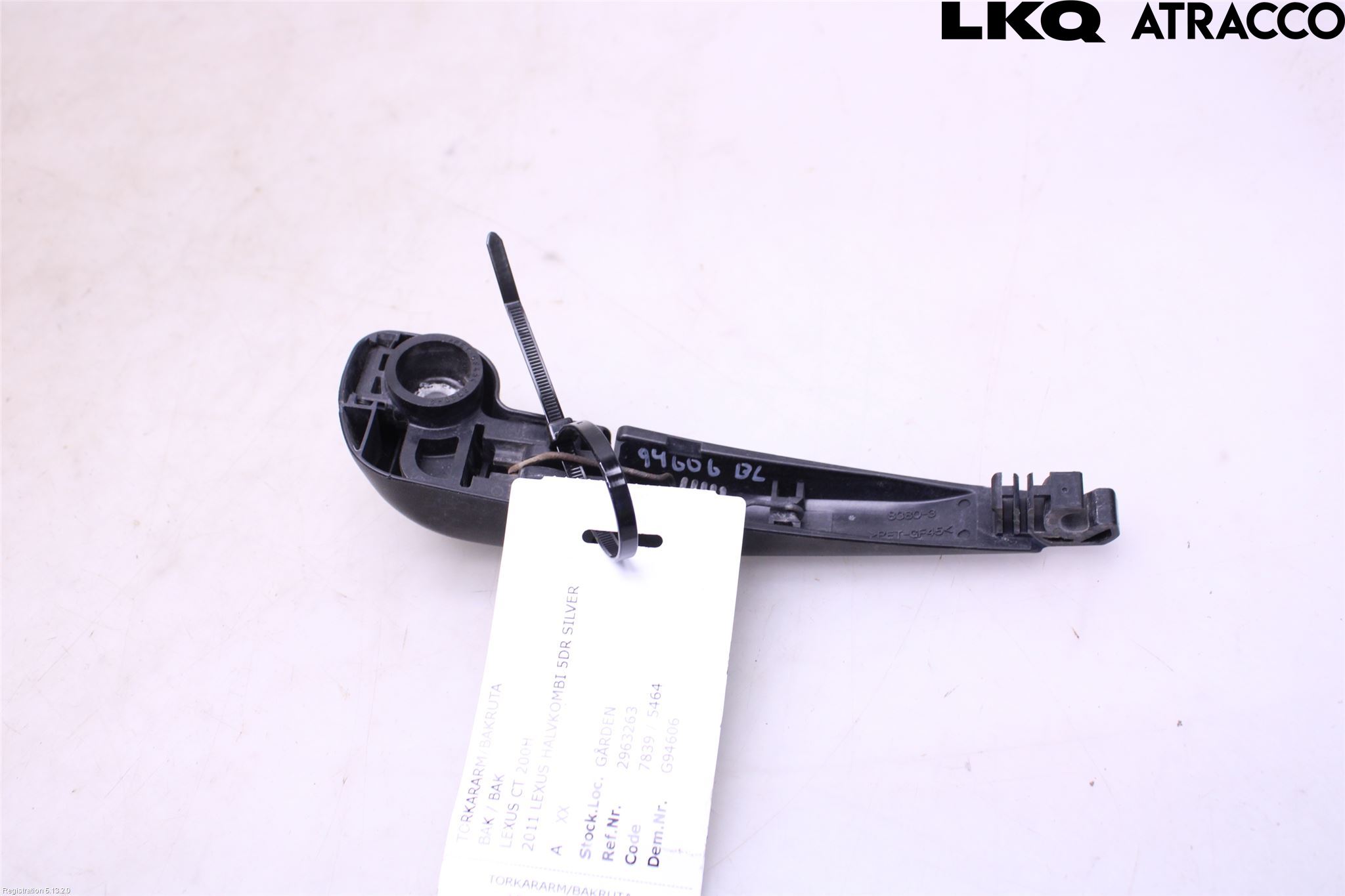 Lexus CT 200h Viskerarm Bakrute