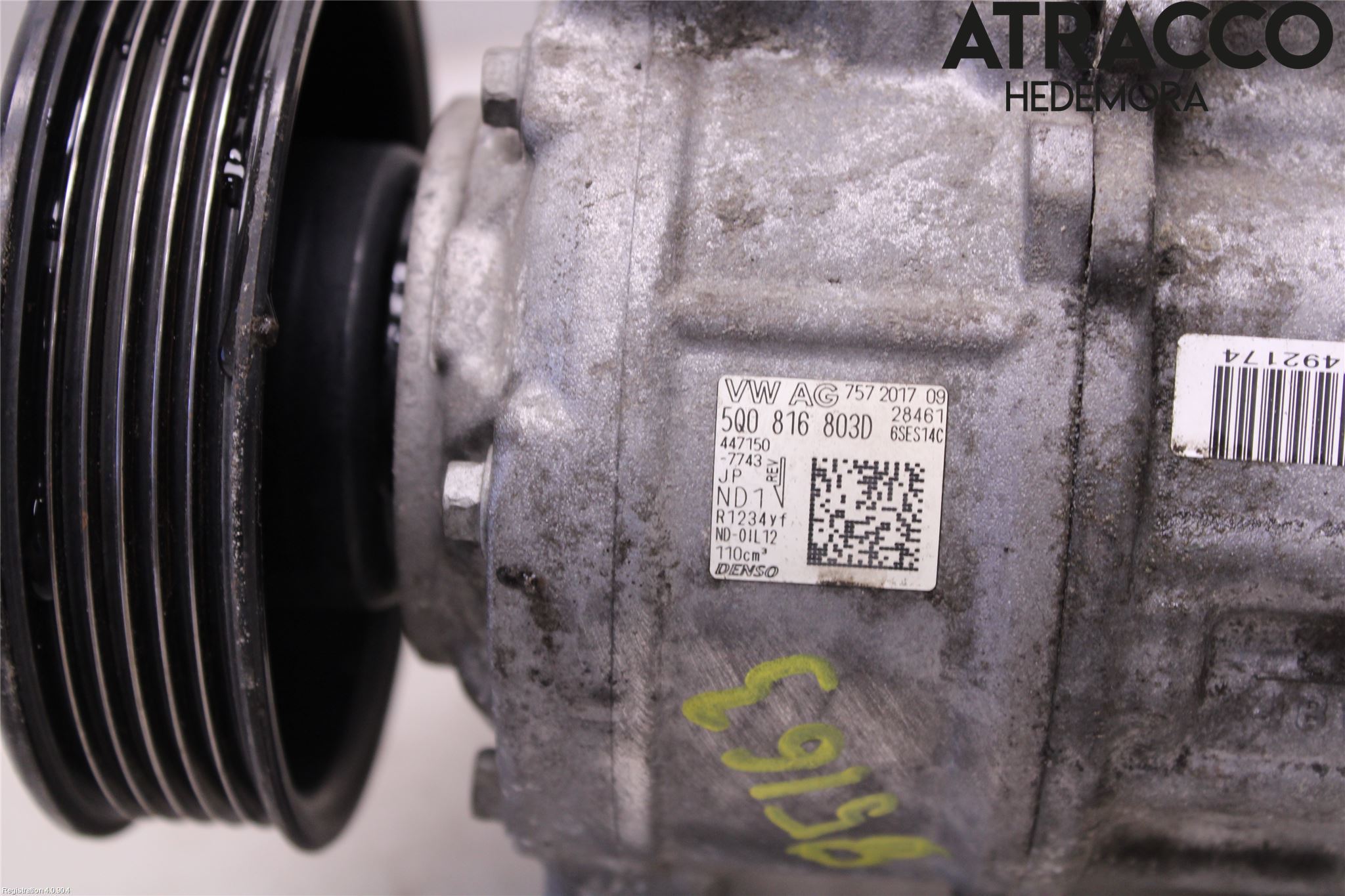 Audi A3/S3 8V 13-20 Varme Ac Kompressor