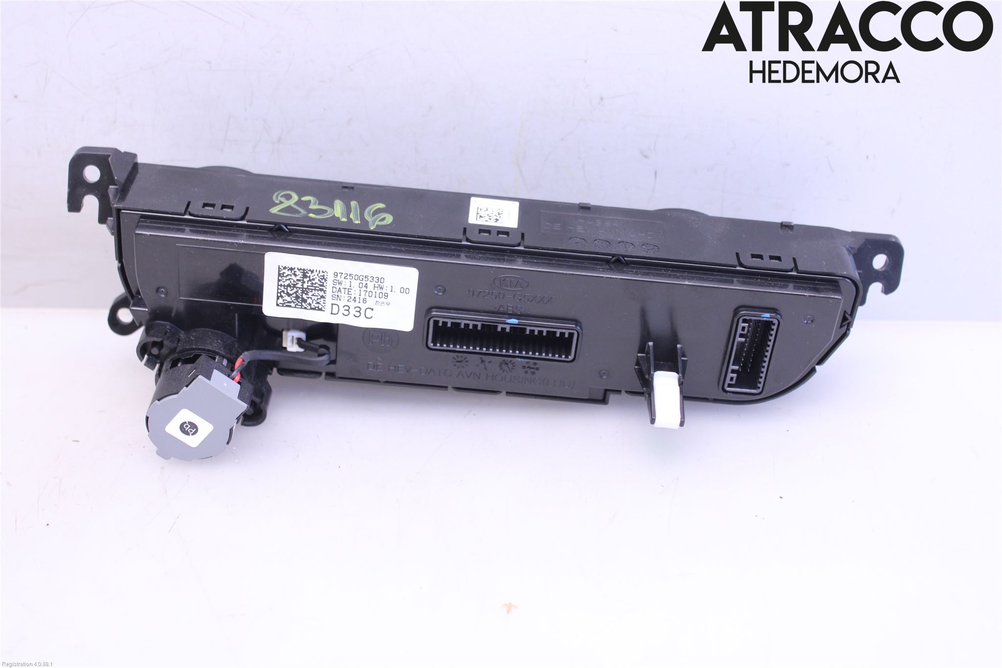 Kia NIRO (DE) 17-22 Varme Ac Betjening-Display