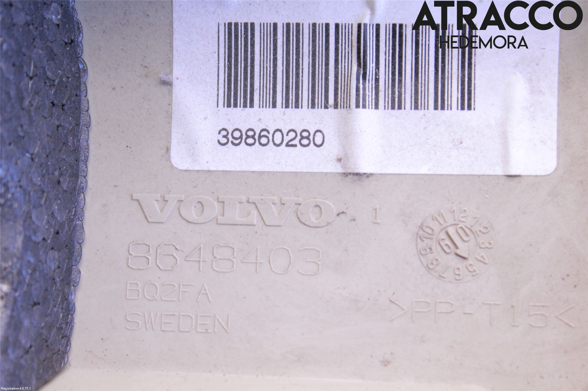 Volvo V70 08-13 Rattdeksel - Deksler